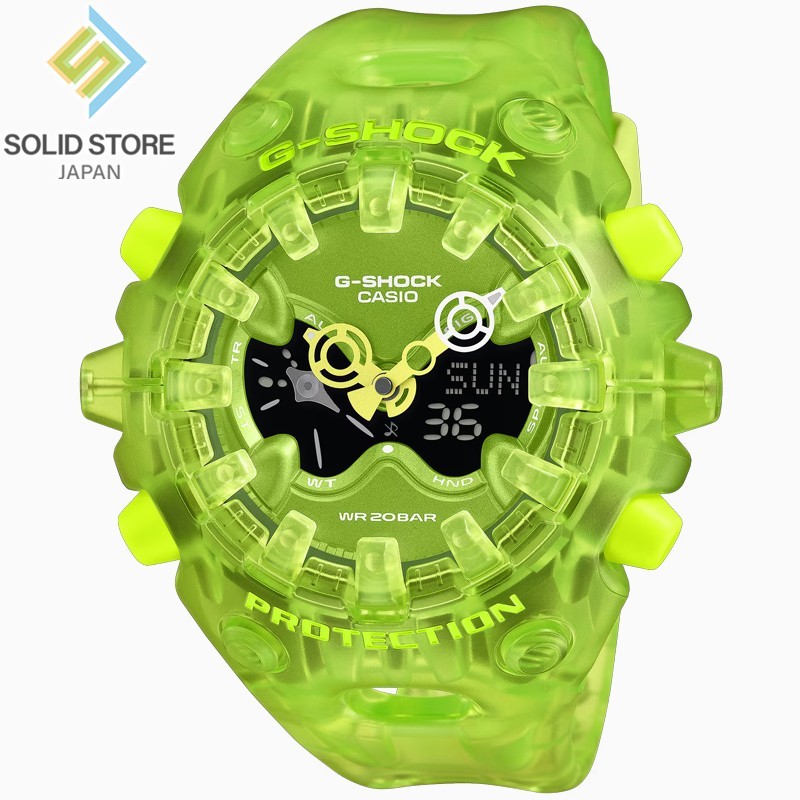 CASIO G-SHOCK GA-V01SKE-3AJF Transparent Green Analog Digital Watch 58.2mm