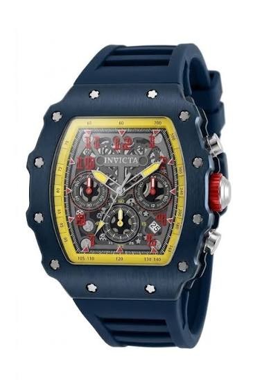 Invicta Racing 69739 Men’s Watch – Quartz – Acrylic with Silver Dial 44mm