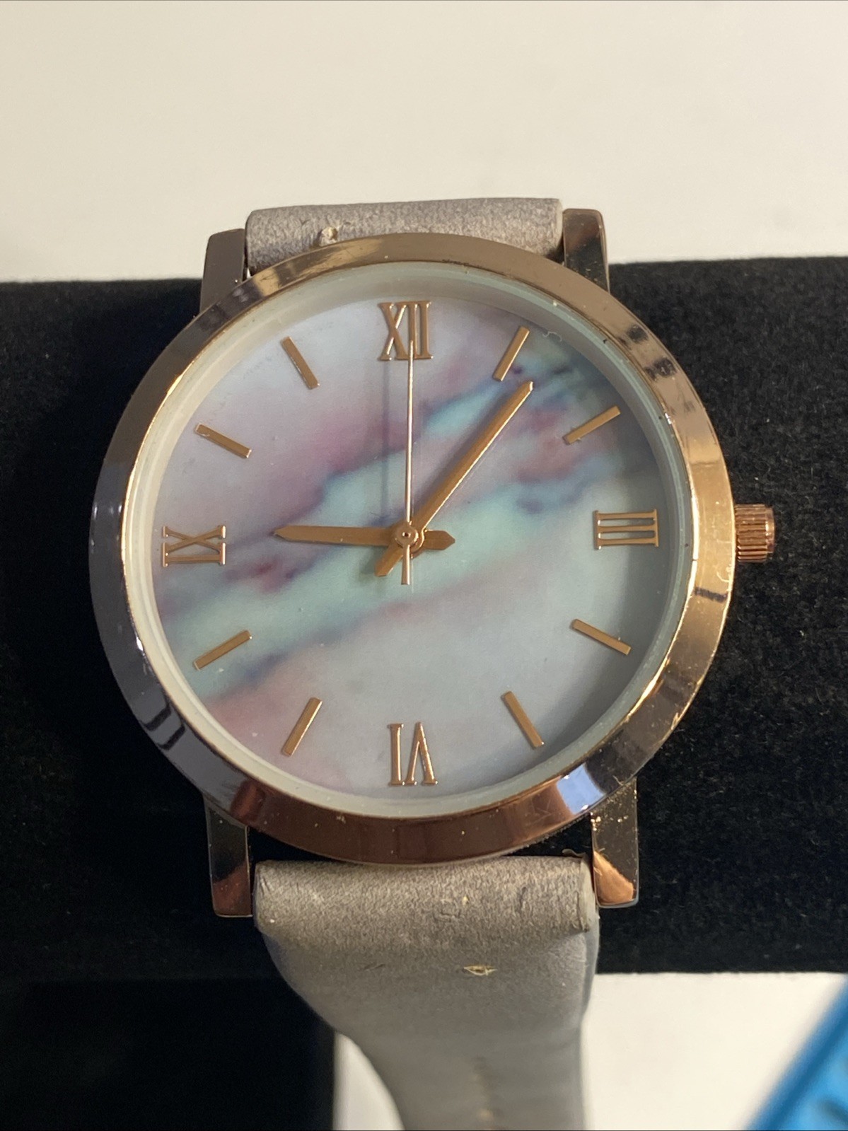 Accutime Watch Corp Rainbow Marbled Women’s 39mm Watch New Battery