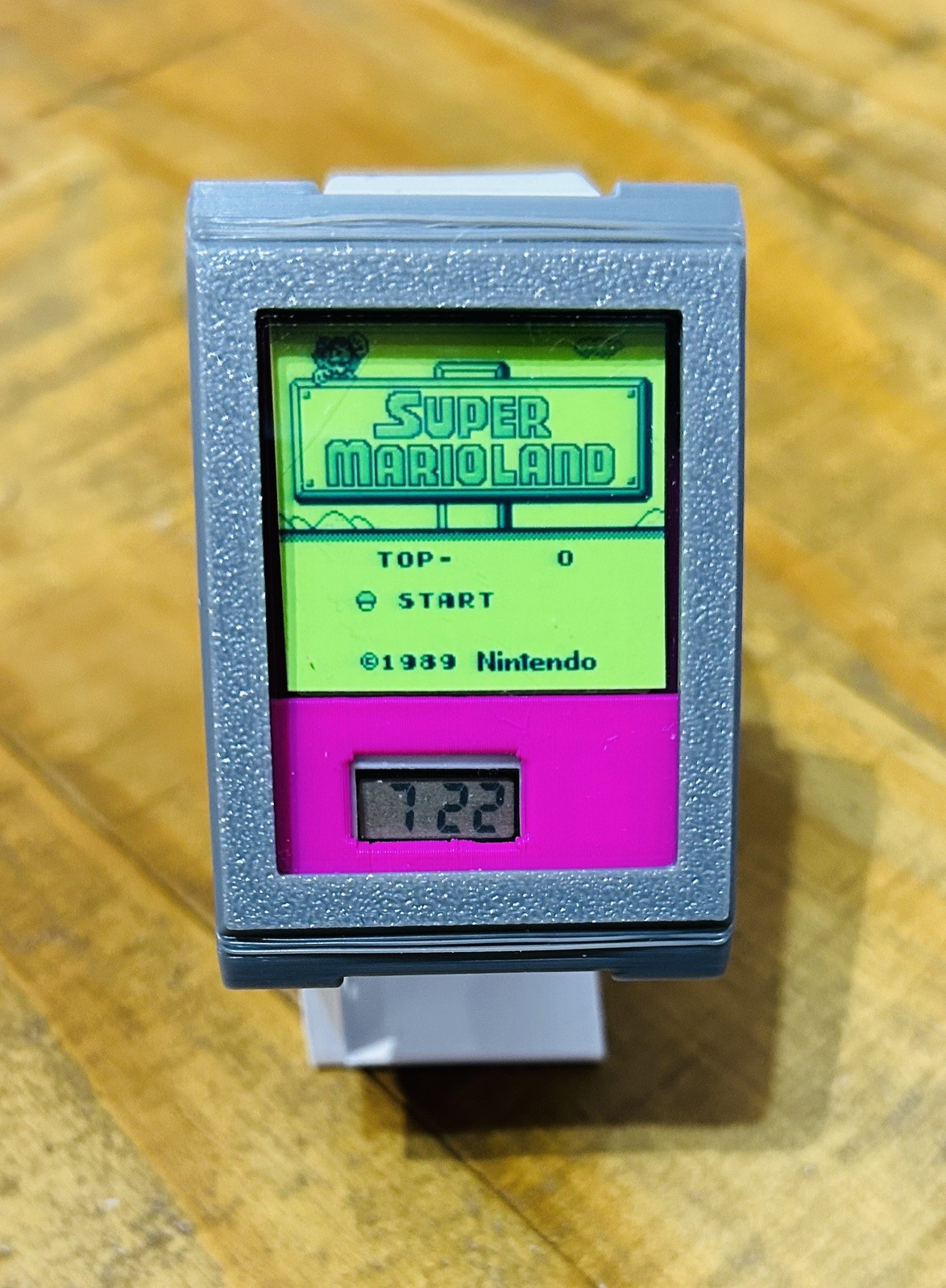 3D Printed game boy themed screenshot art work Watch Retro Universal custom