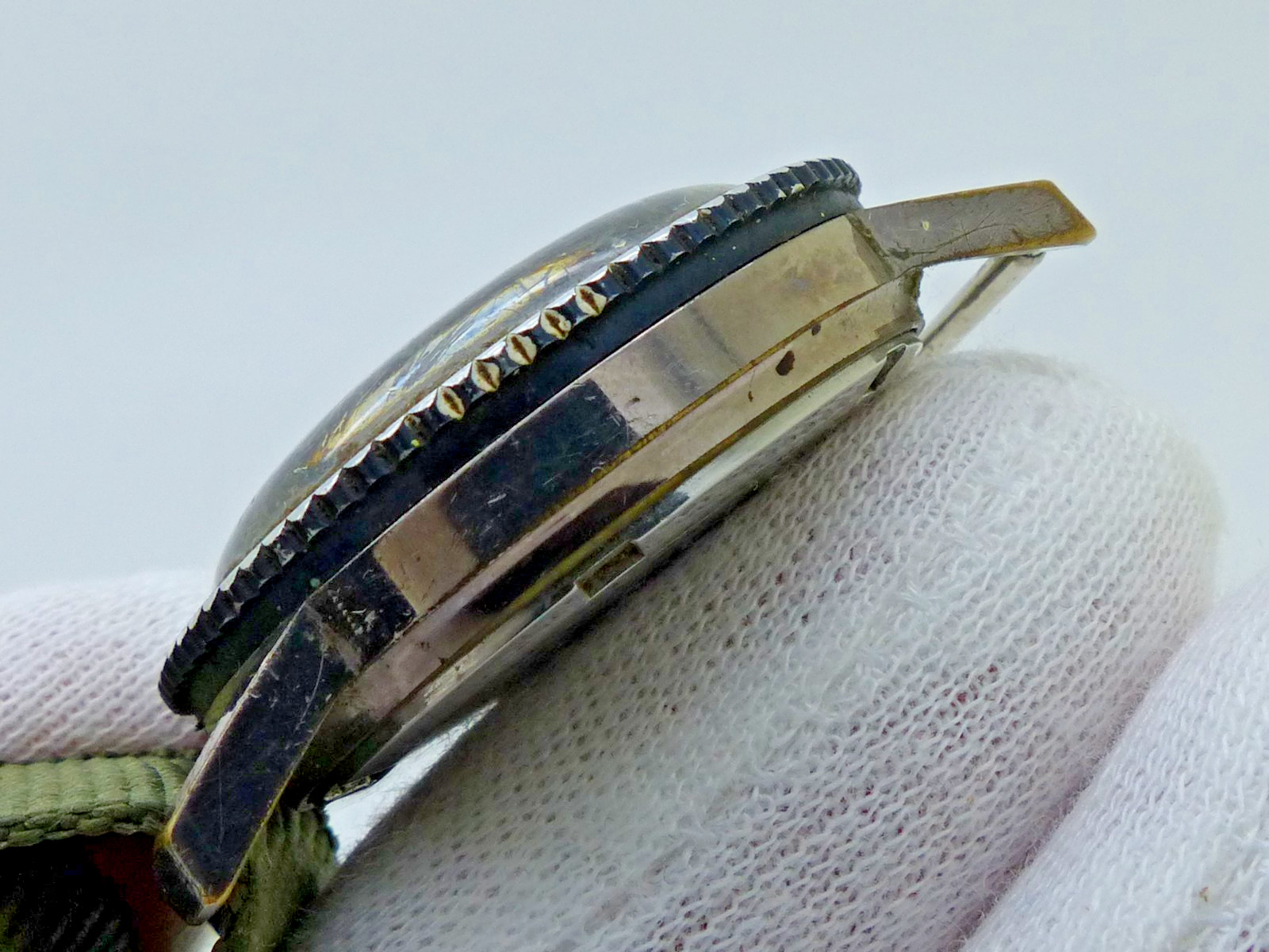 Vintage Ollech & Wajs Selectron Computer – RARE Slide Rule Bezel Wristwatch