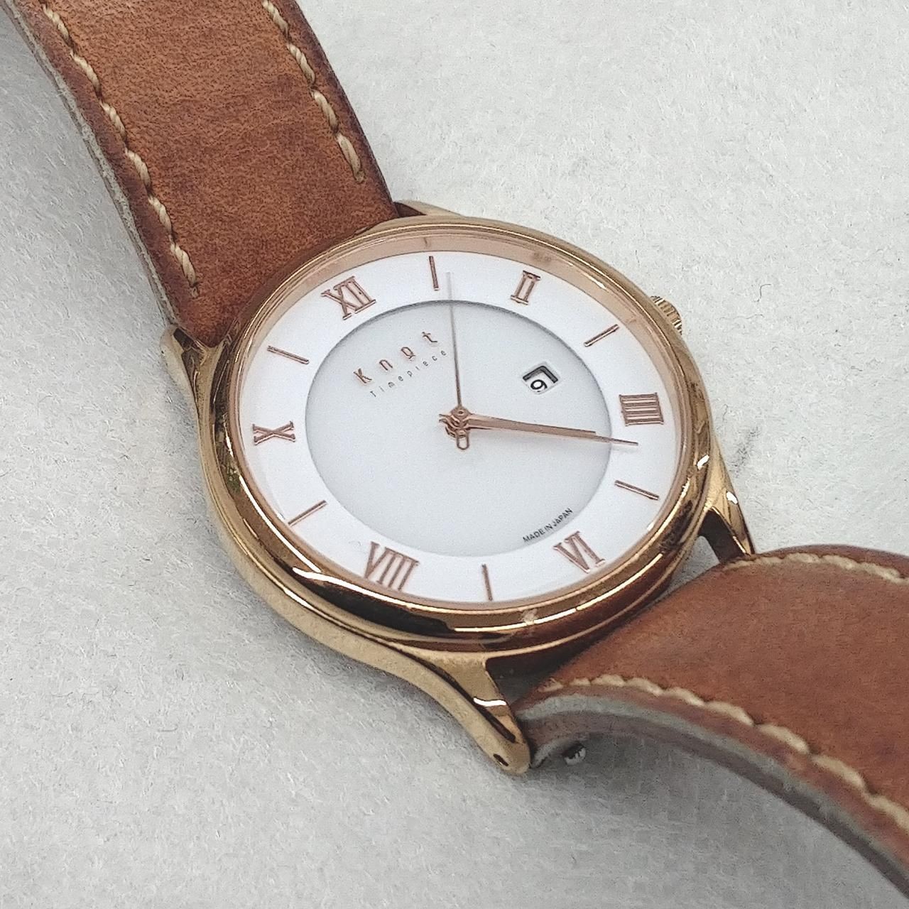 KNOT Quartz Watch Solar Movement Cs-32 Used