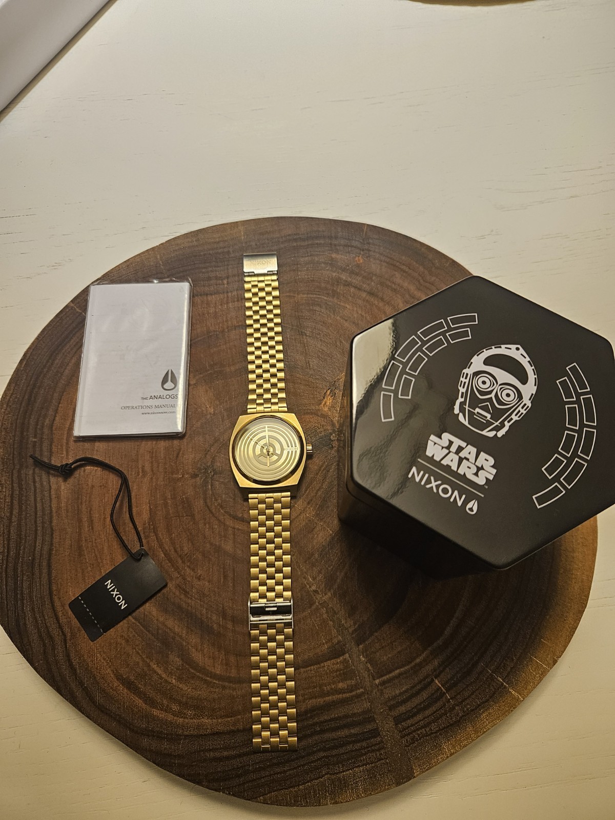 Nixon Limited Edition Watch | STAR WARS C-3PO Gold Time Teller SW | Full Set