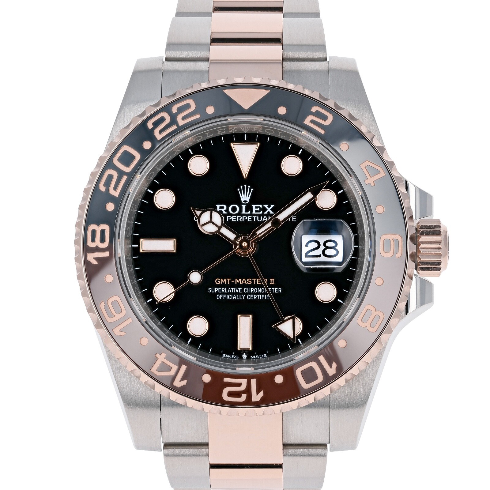 Rolex GMT-Master II 126711CHNR UNWORN 2024 NOVEMBER RootBeer Rose Gold Steel