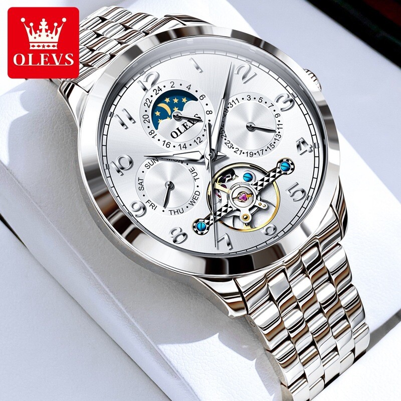 OLEVS Automatic Mechanical Waterproof Luxury Watch Date Men’s Wristwatch