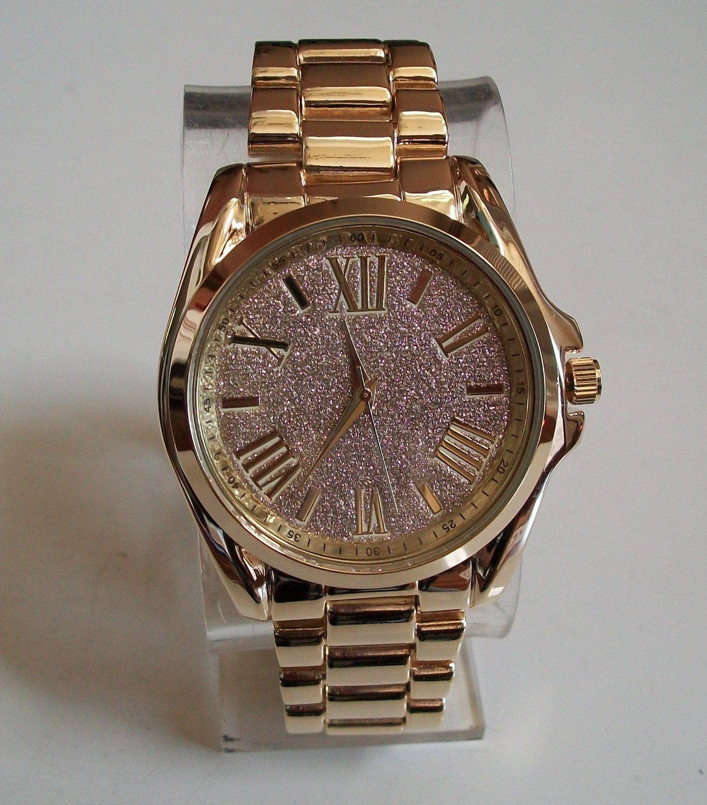 Men’s red, blue, green, gold, black glitter dial fashion party hip hop watch