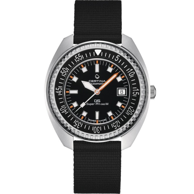 New Certina DS SUPER PH1000M Black Dial 43.5mm Men’s Watch C0249071805100