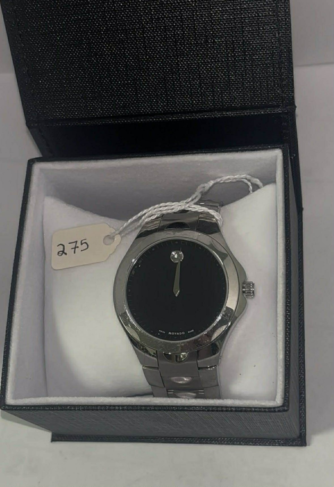 Movado Luno Men’s Museum Black Dial Quartz Watch – 0606378