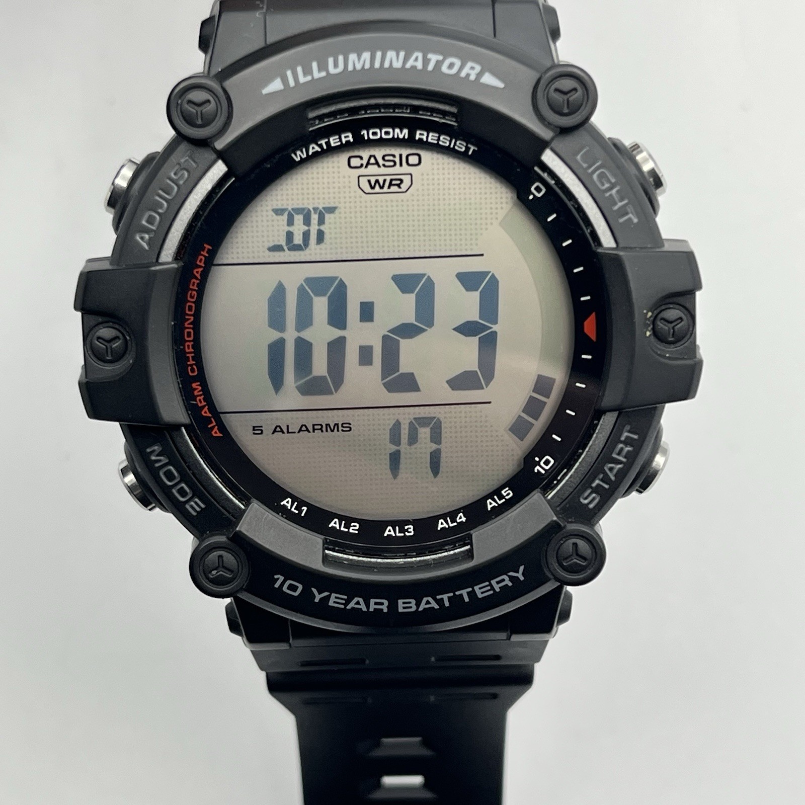 Casio Men’s Chronograph Watch – AE1500WH – Black – Alarm – Illuminator – WORKS
