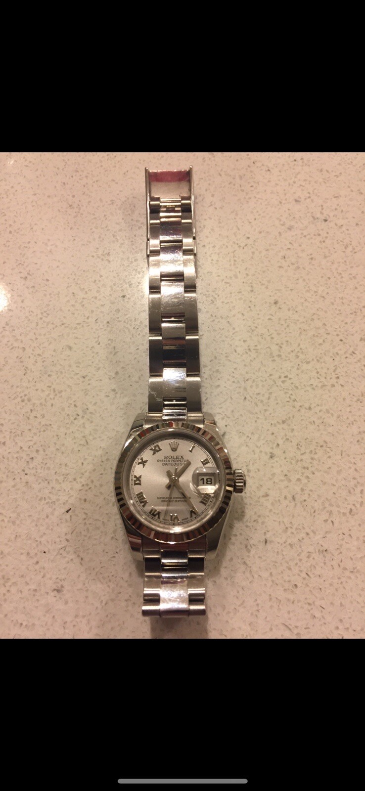 Rolex Datejust 179174 Silver Oyster Bracelet with Silver Bezel