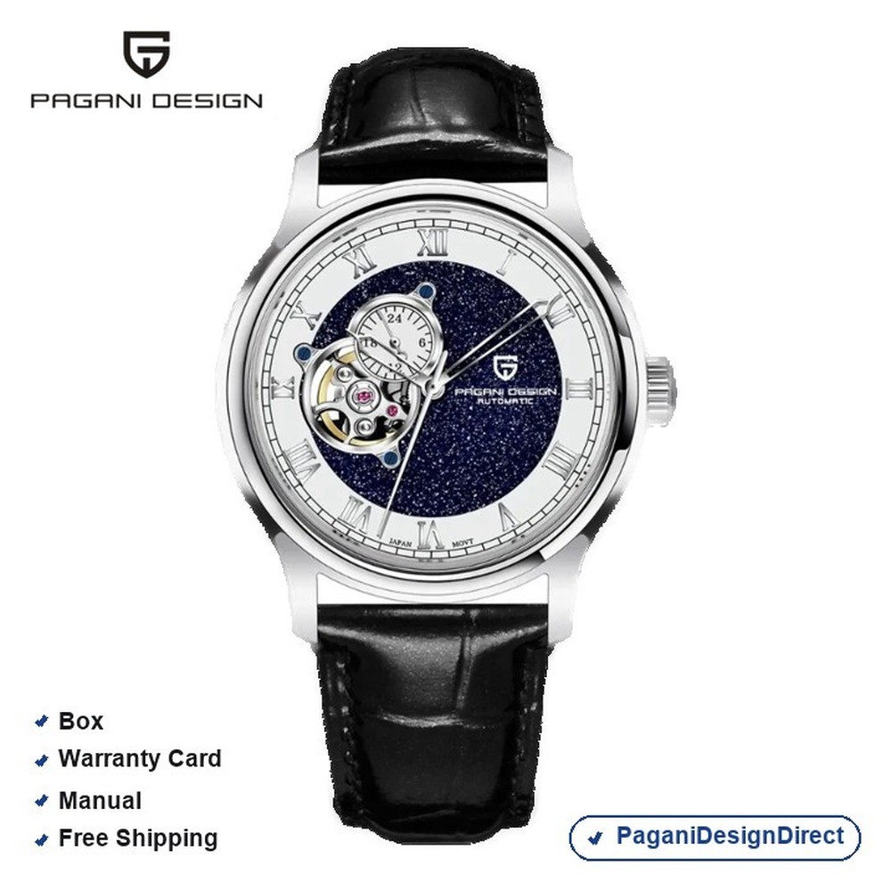 Pagani Design PD-YS015 Black Tourbillon Stainless Steel Automatic Men’s Watch