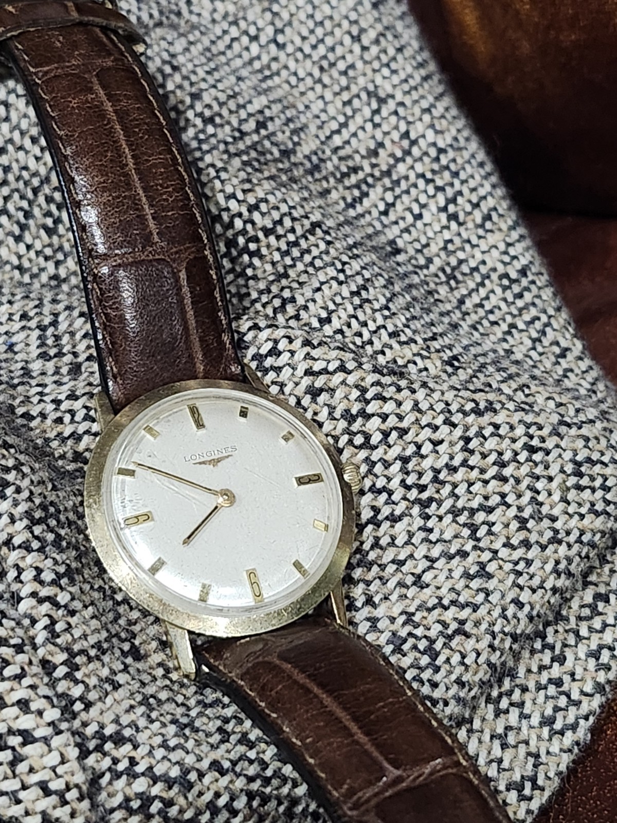 Vintage Men’s Longines Manual Wind Watch 32mm Running Great!