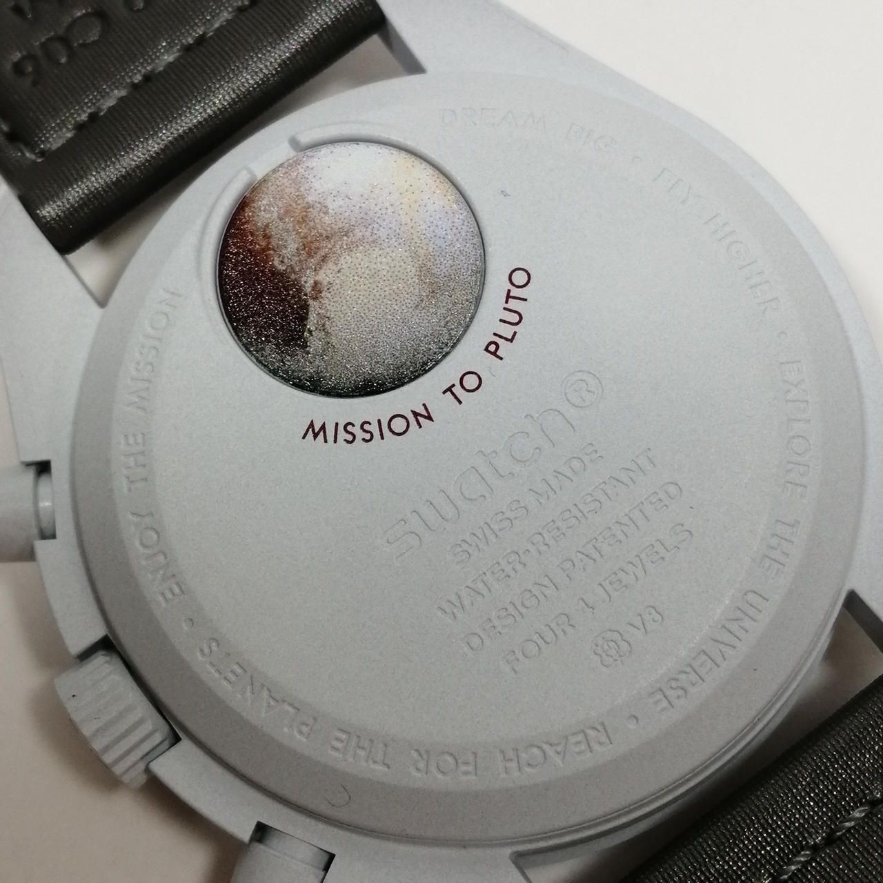Switch x Omega xswatch Mission to Pluto Dark Red × Light Gray Used