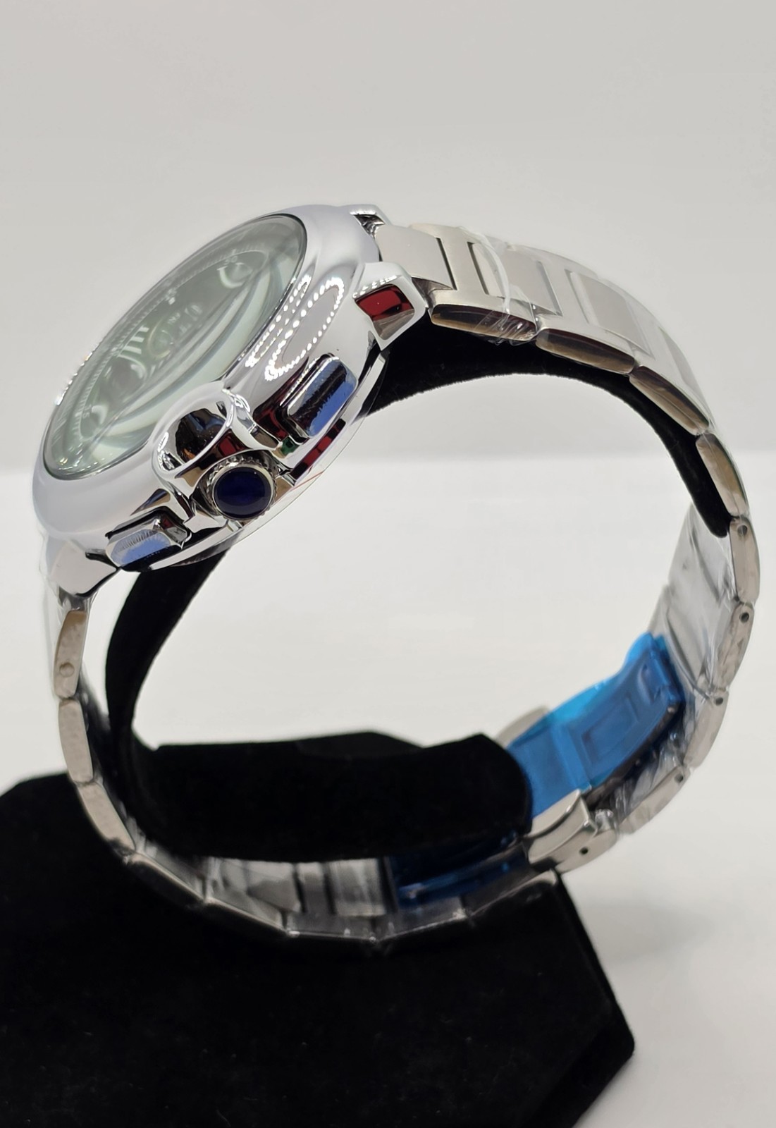 Poedagar Automatic Mechanical Open Heart Green Dial Men’s Watch 48mm New w/ Box