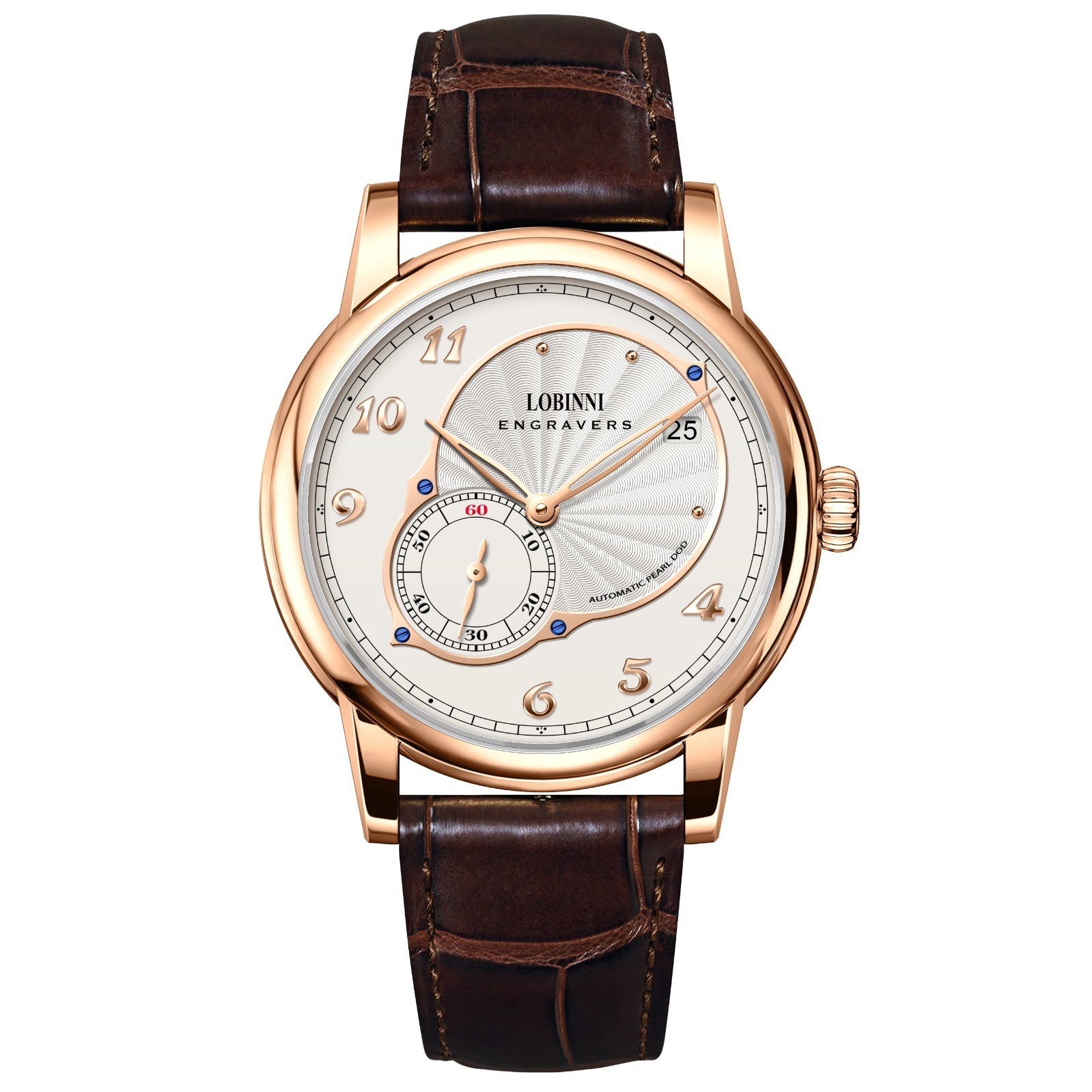 LOBINNI Men Automatic Watch 40mm Mechanical Wristwatch Hangzhou 5000 Micro Rotor
