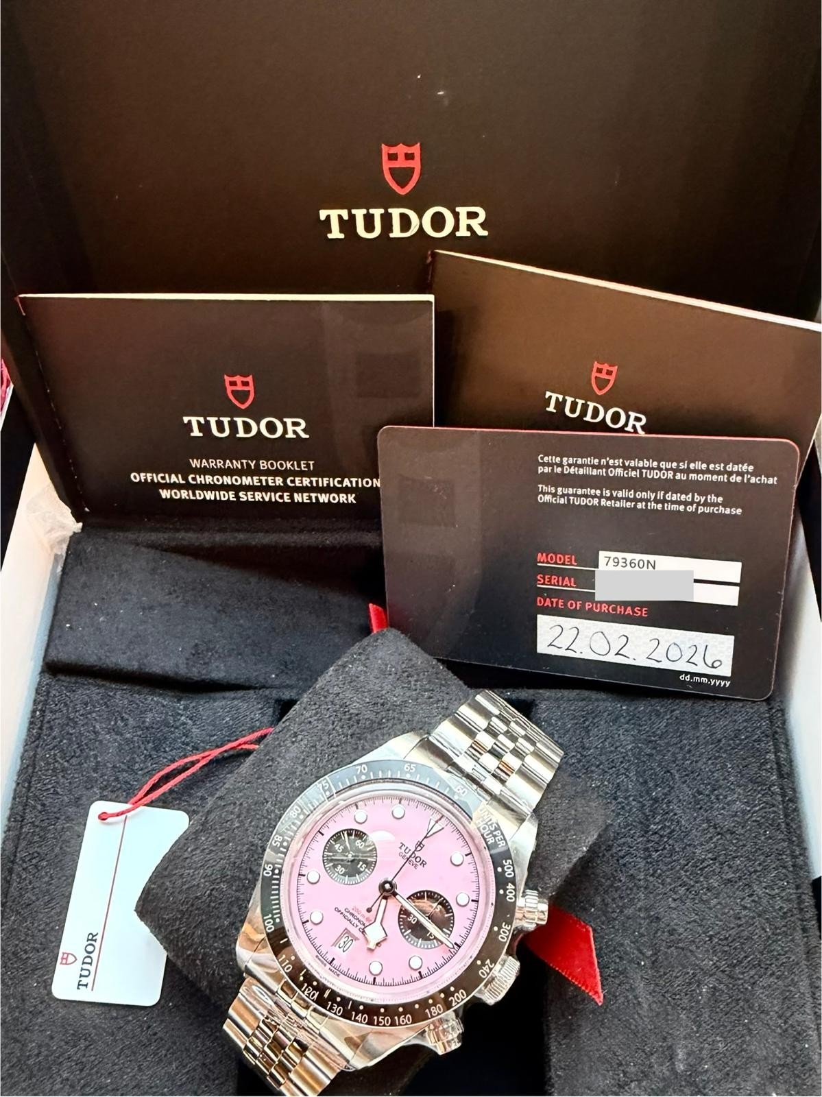 Tudor Black Bay Chrono 41mm 79360N-0019 Pink Jubilee 2026