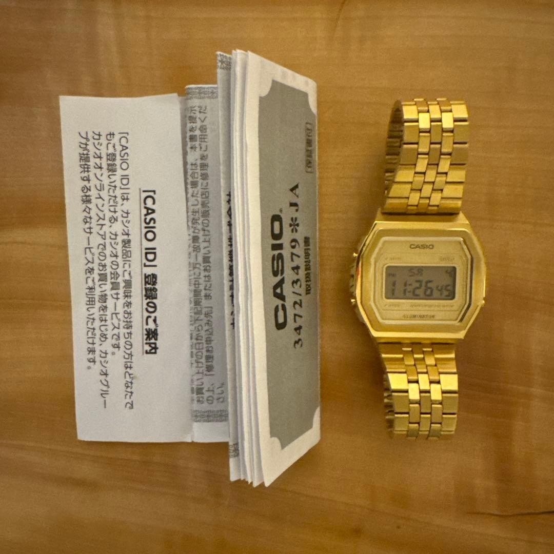 CASIO BEAMS Digital Watch Gold A168