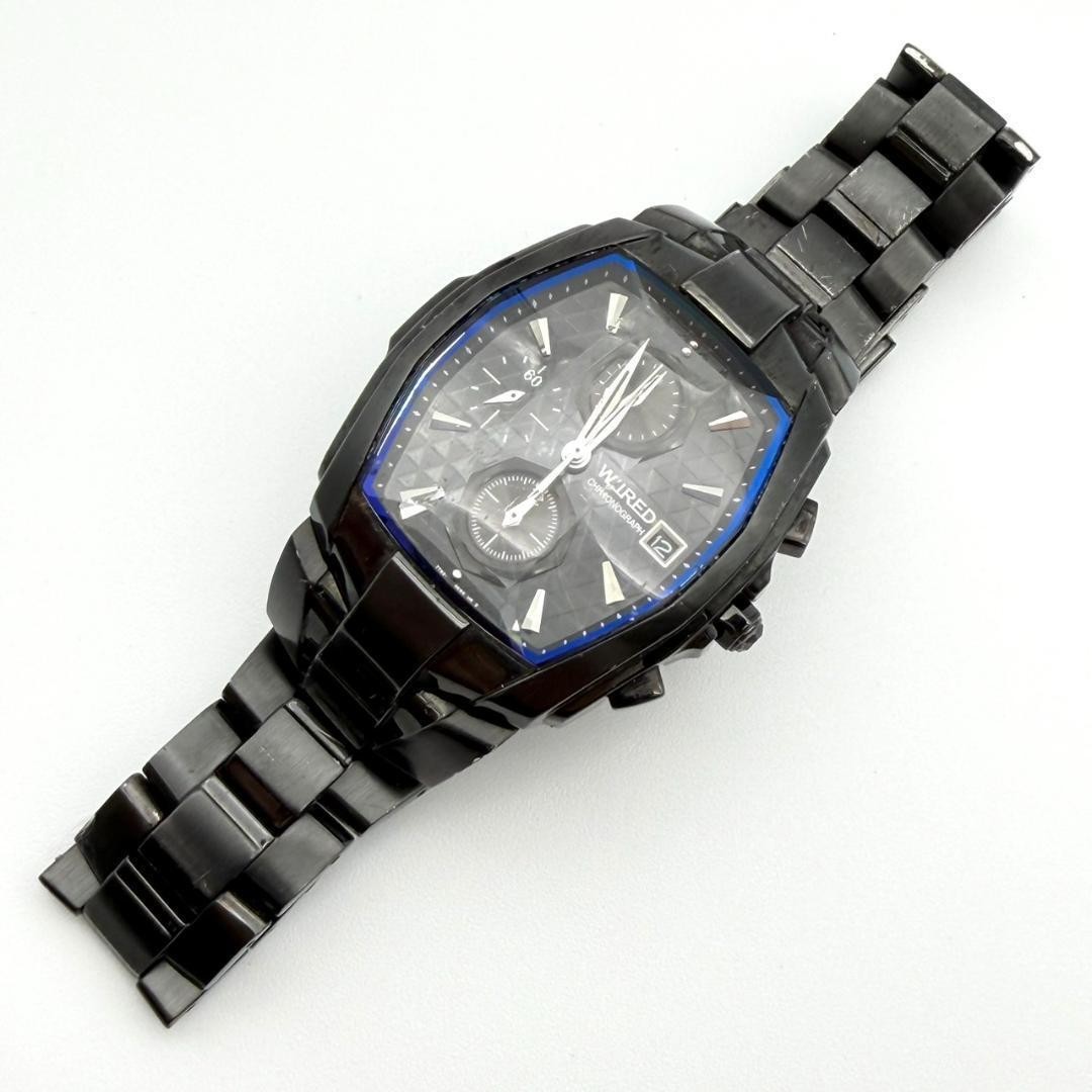 Seiko Wired Chronograph Watch, New Battery, Date Display, Men’s, Working ,