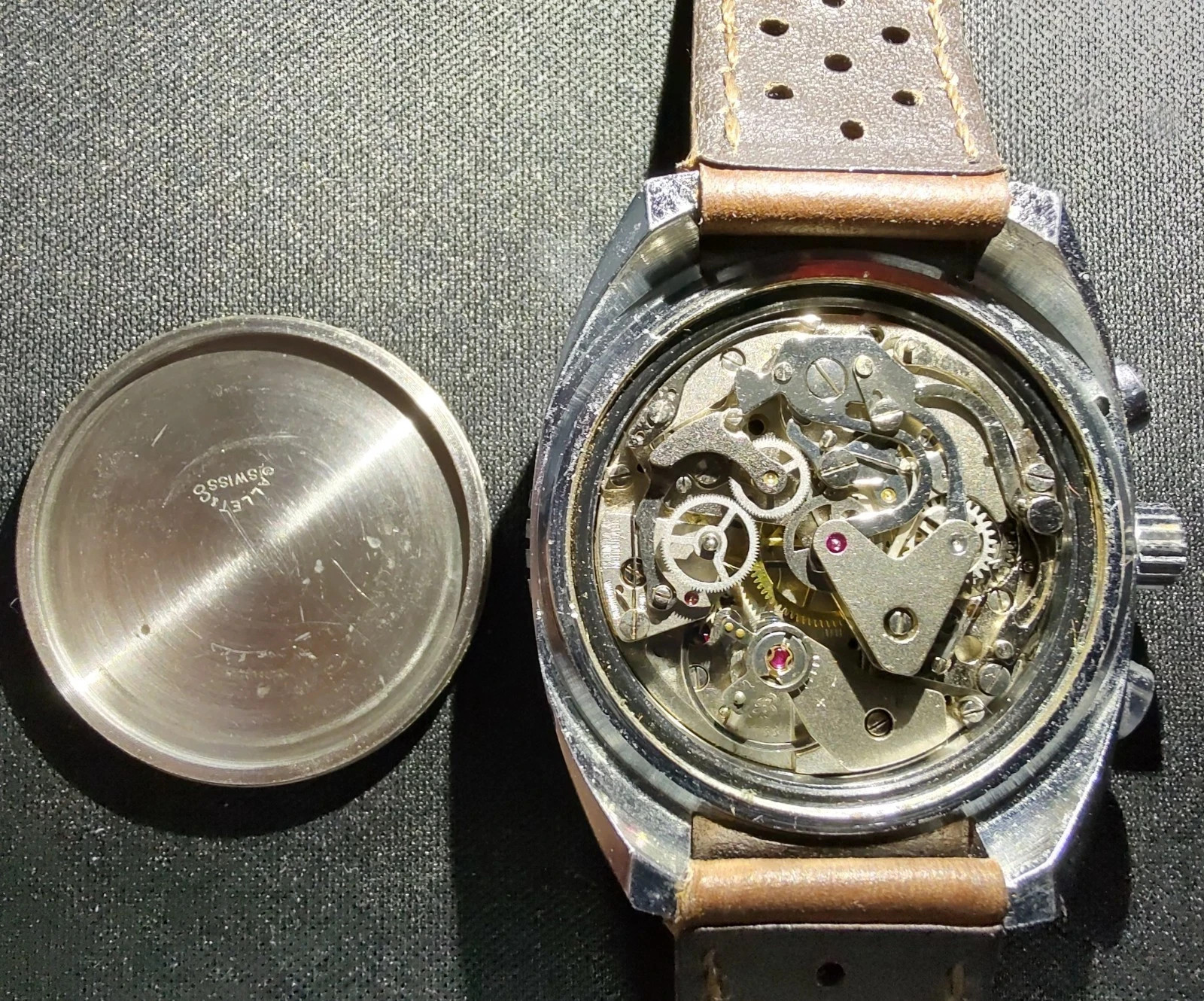 Gallet &Co Chronograph Manual Wind Valjoux 7733 Overhauled 45h Charge Reserve