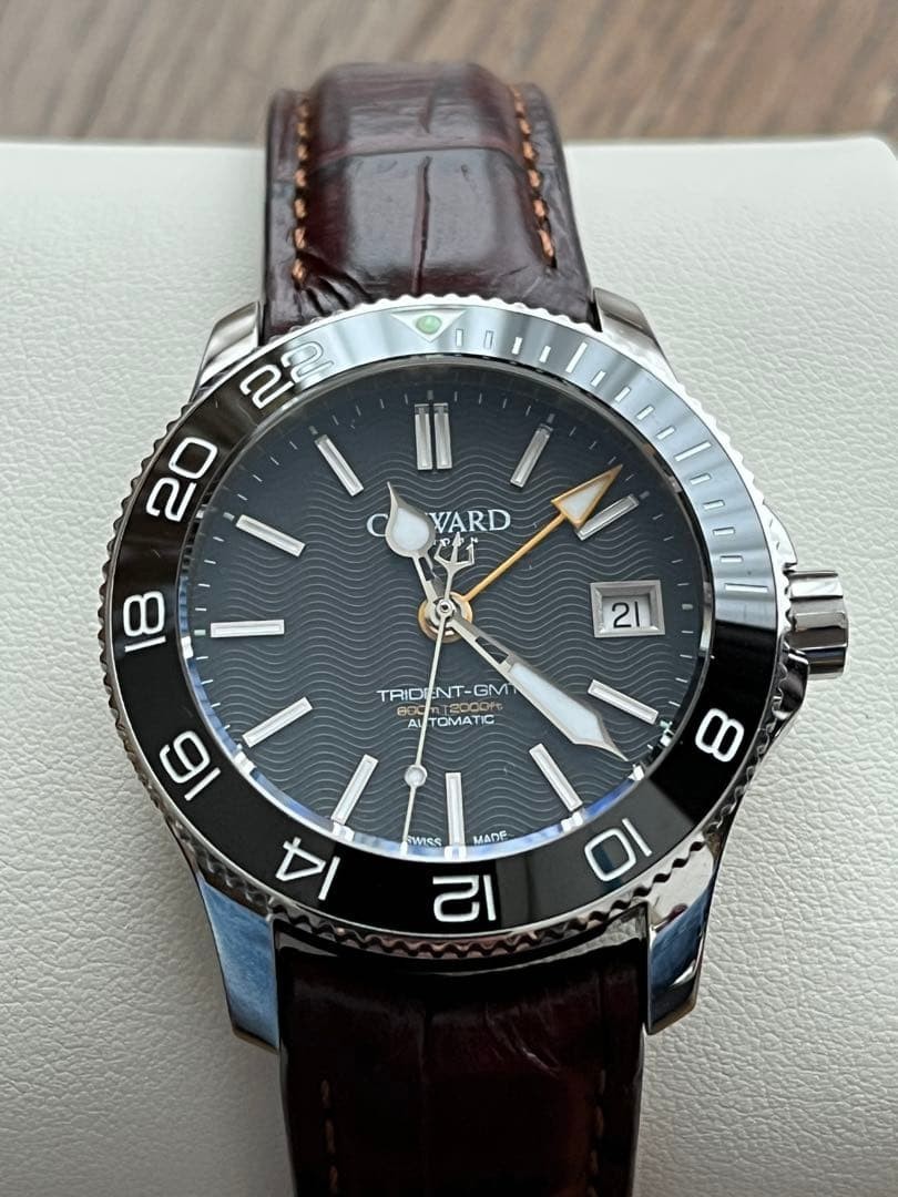 Christopher Ward C60 Trident GMT 600 ETA 2893-2 Automatic 38mm Sapphire Box