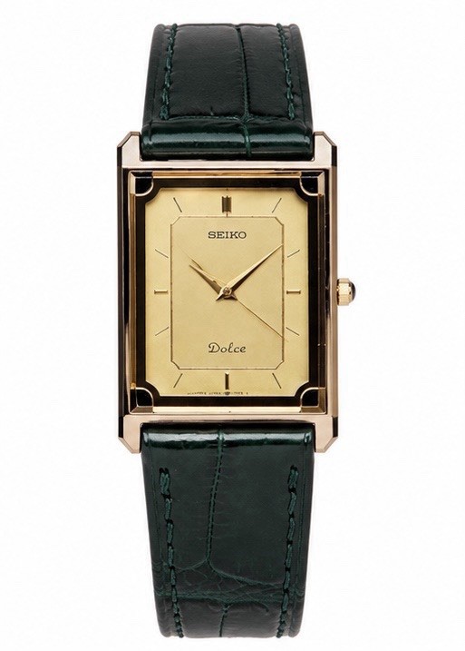 [MINT] SEIKO DOLCE TANK Ref. 7321-5990 TUNGSTEN CARBIDE CASE 1985