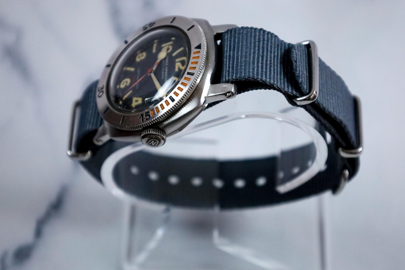 Nivada Grenchen Depthmaster “Mini Panerai” “Pac Man”