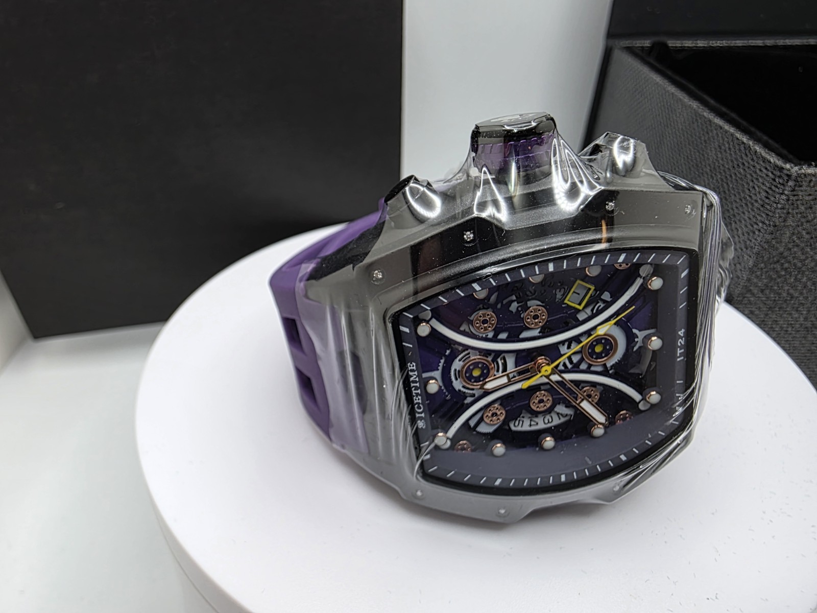 IceTime #14 Automatic Skeleton Men’s Watch – Genuine .10 CT Diamond MSRP $999