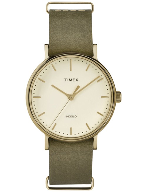 Timex Weekender Fairfield Round 37mm Indiglo Quartz Watch – TW2P98500JT