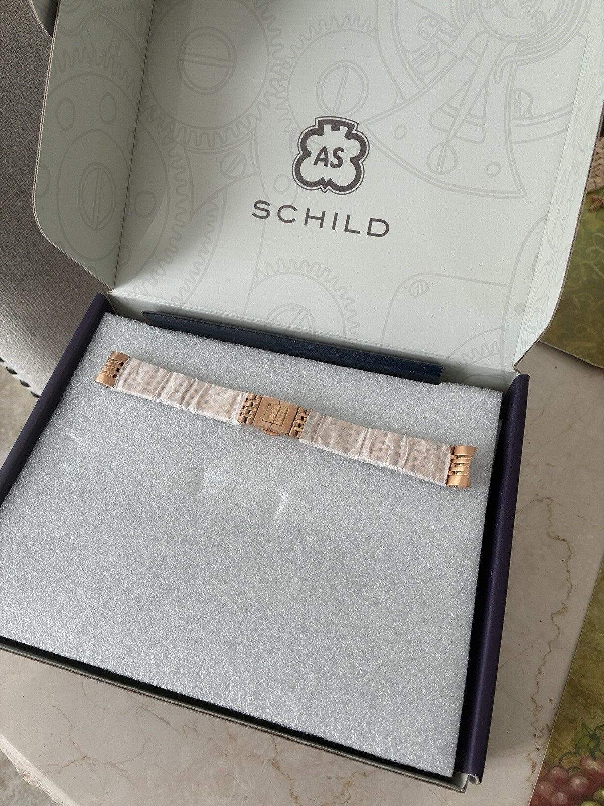 Schild Rose Finish Skeleton Automatic Tourbillion #52/80 Bracelet/Strap