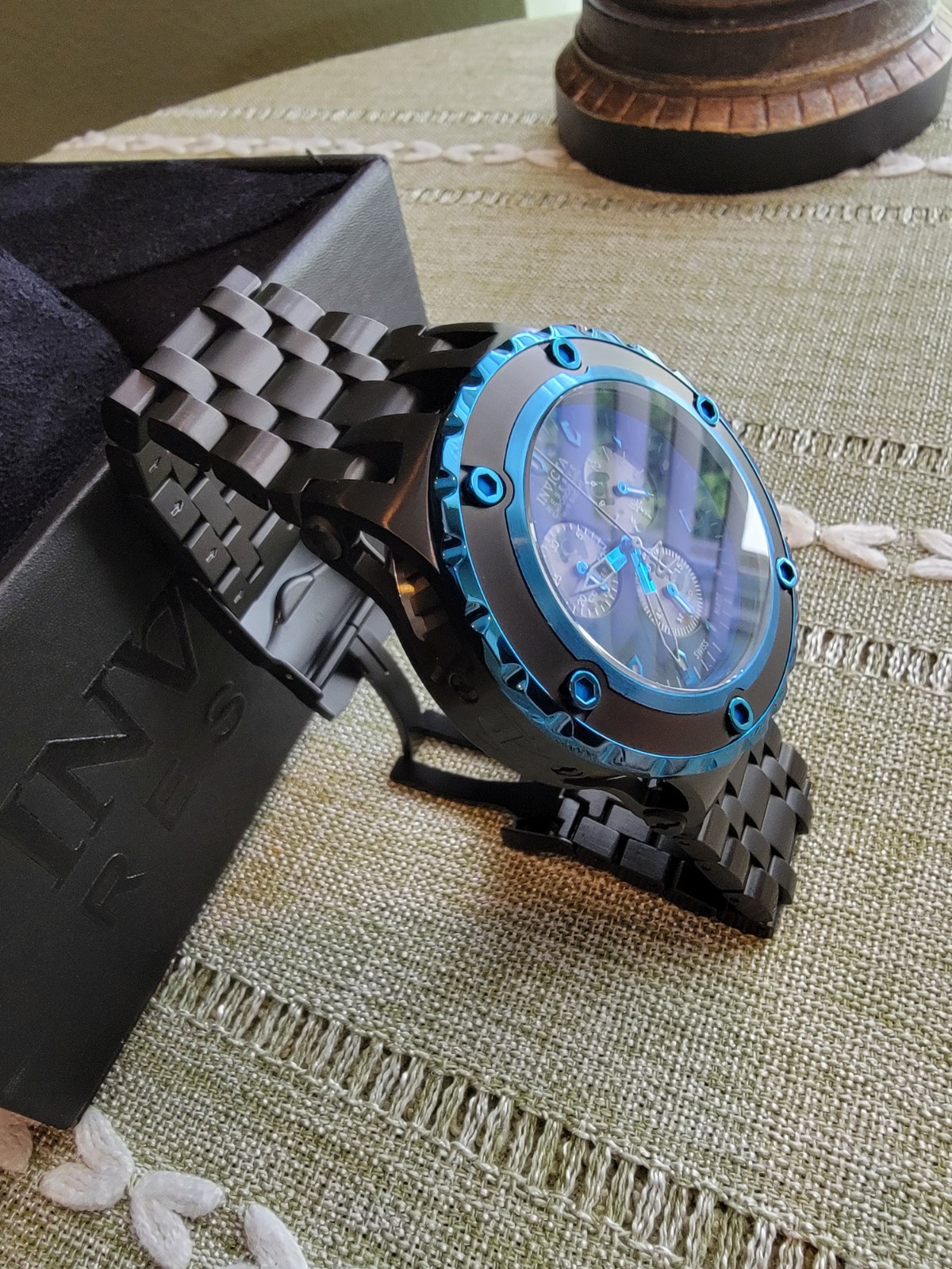 Invicta Reserve Collection Subaqua Model #15096 Swiss Made Flame Fusion Crystal