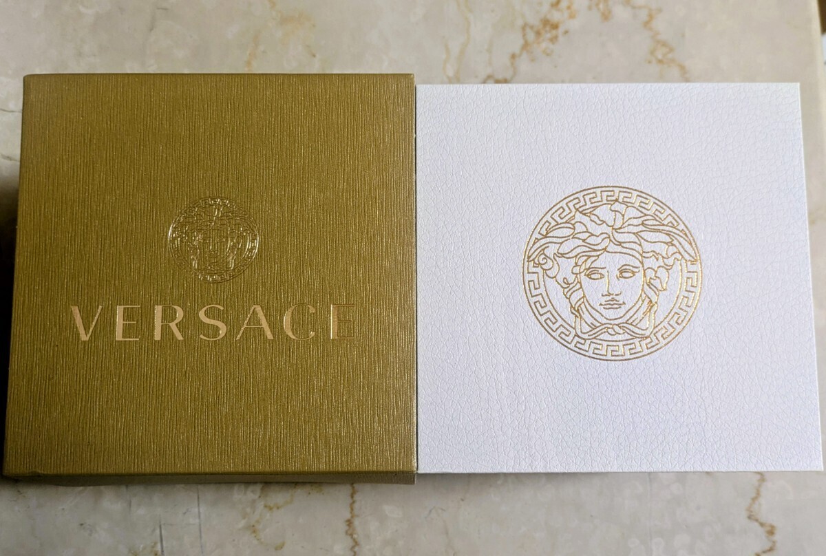 [B1Y] Versace Greca Logo Chronograph Blue Steel Watch VEZ900221 [w9s]
