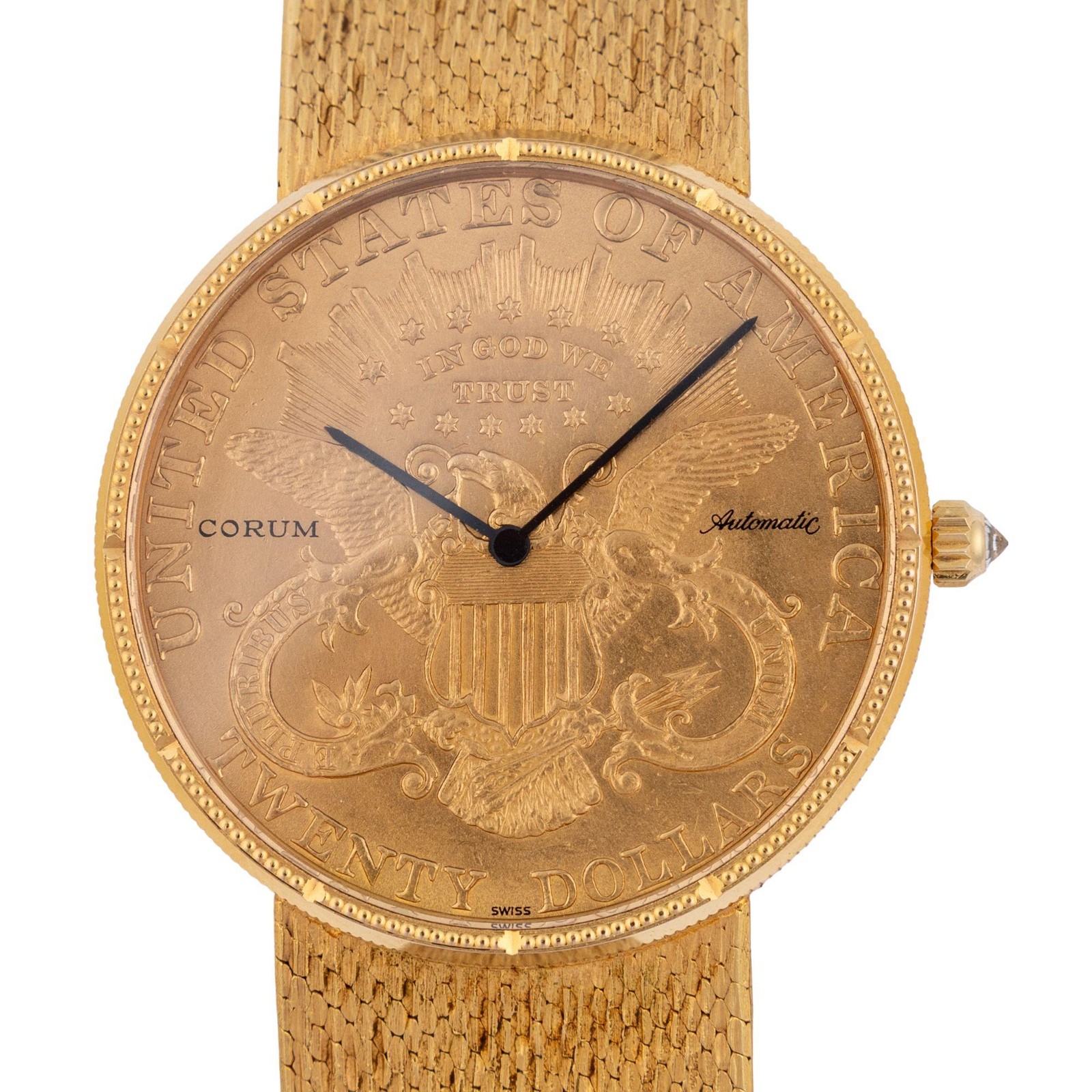 Corum 1895 US 20 Dollar Liberty Gold Coin 18K Yellow Gold 35mm Automatic Watch