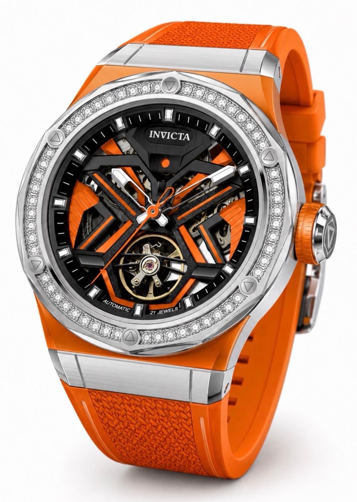Invicta – Objet D Art Lumidia – 1.6 CTW Lab Grown Diamonds – 45mm – (70127)