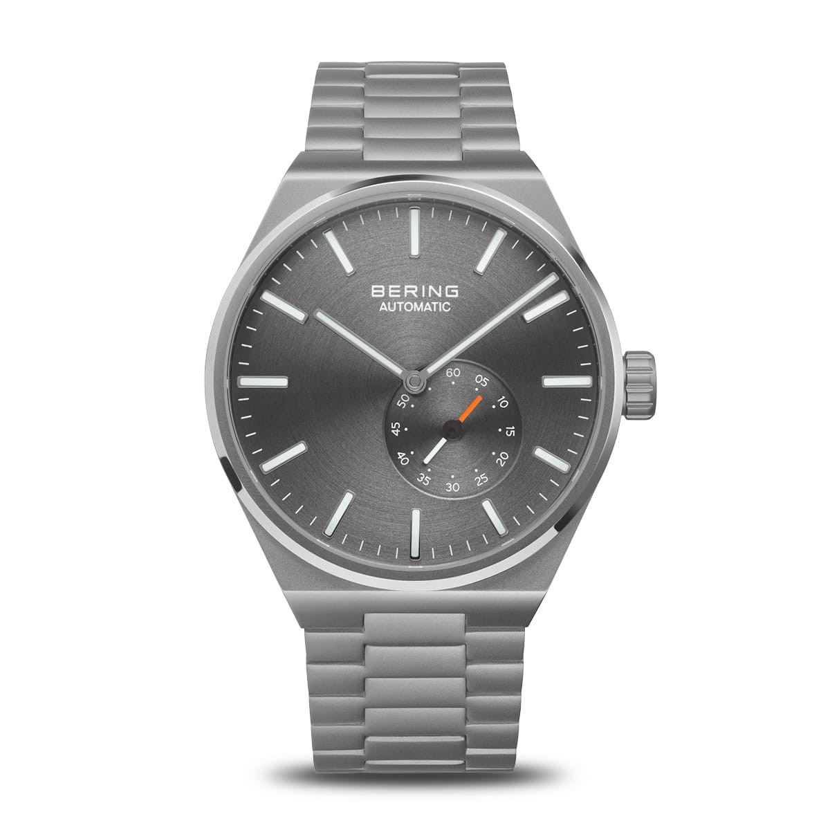 Bering Time – Automatic – Mens Classic Brushed Grey Watch – 19441-777