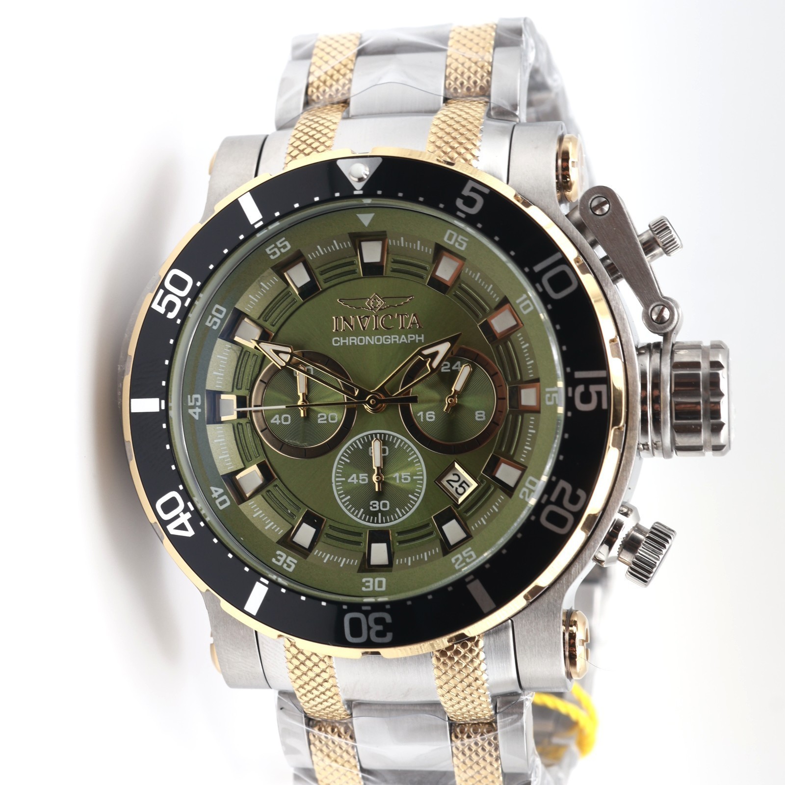 Invicta Coalition Forces Night Hawk Men’s Watch – 52mm. Gold, Steel 49225