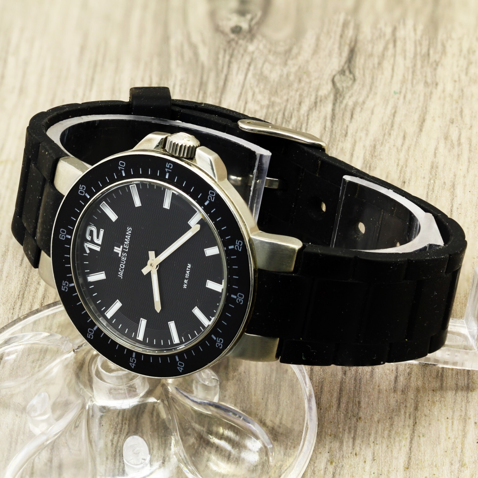 Jacques Lemans 1-1709 JL.AA Geneve quartz Swiss made stainless steel wristwatch