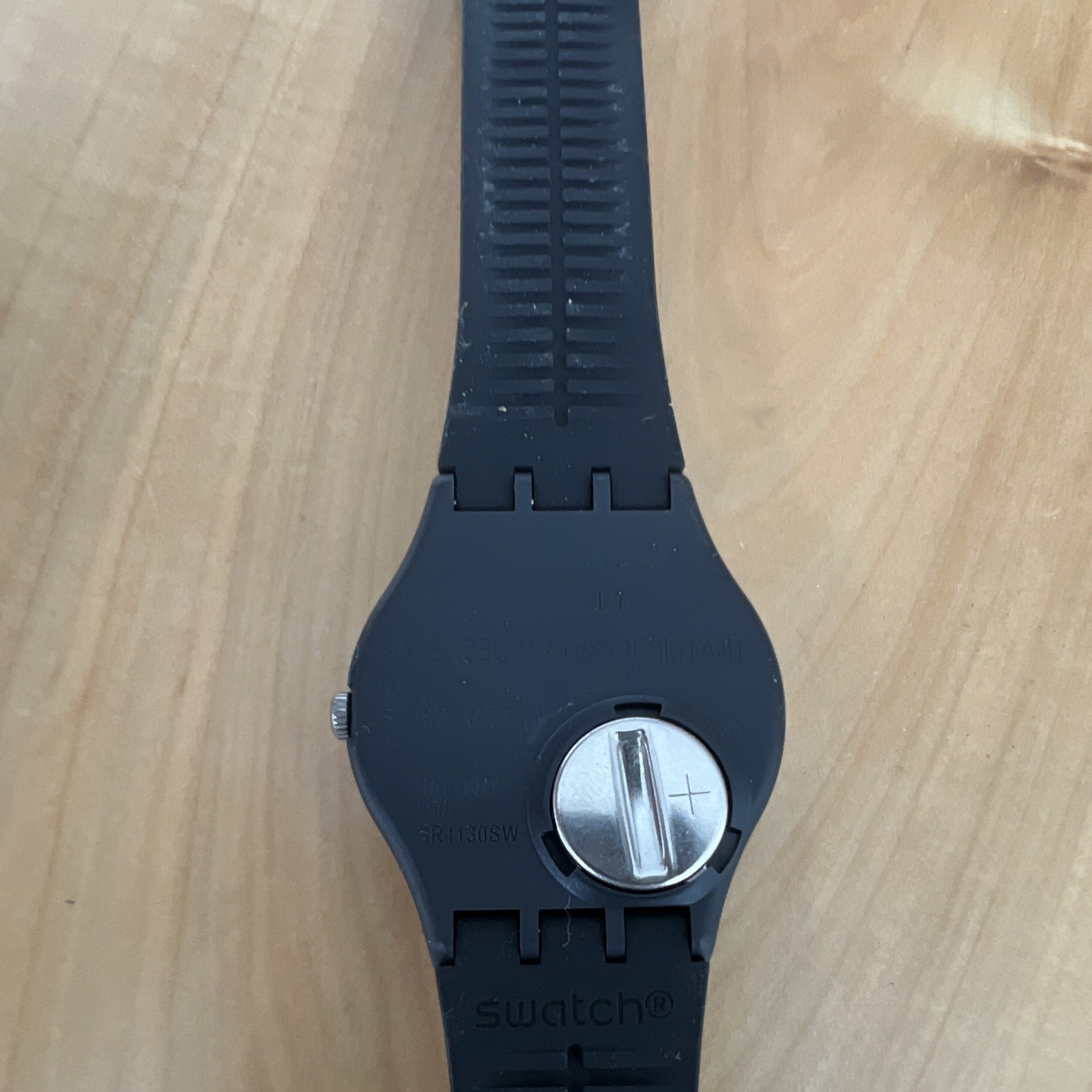 Swatch Peanuts Snoopy Black Analog Quartz Plastic Wristwatch 34mm