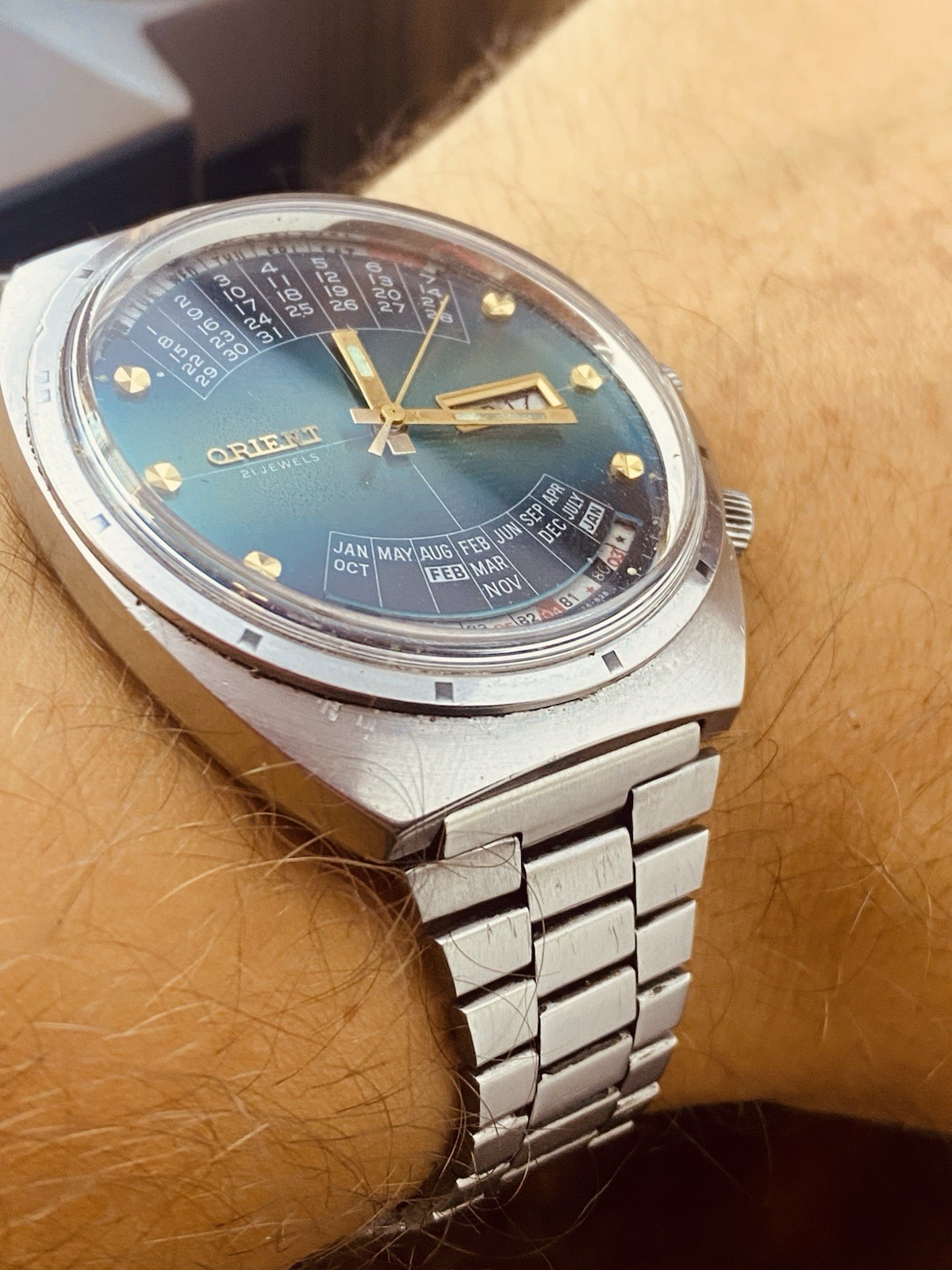 Watch Orient College Perpetual Multi Year Calendar Automatic Vintage #8358
