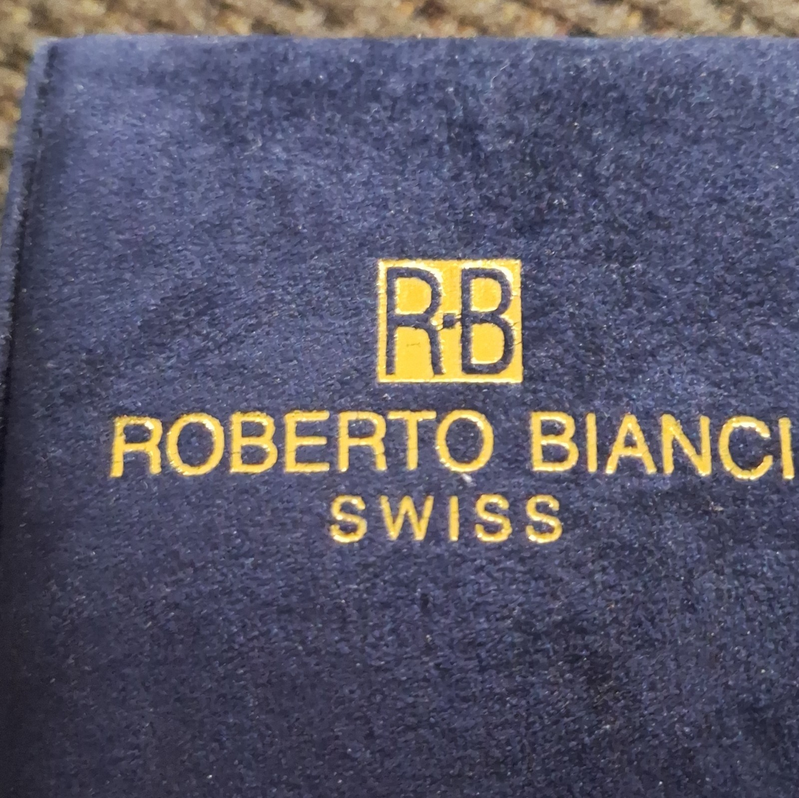 Roberto Bianci Swiss Women’s Rectangular Quartz Watch Gray Dial SS 30m Box