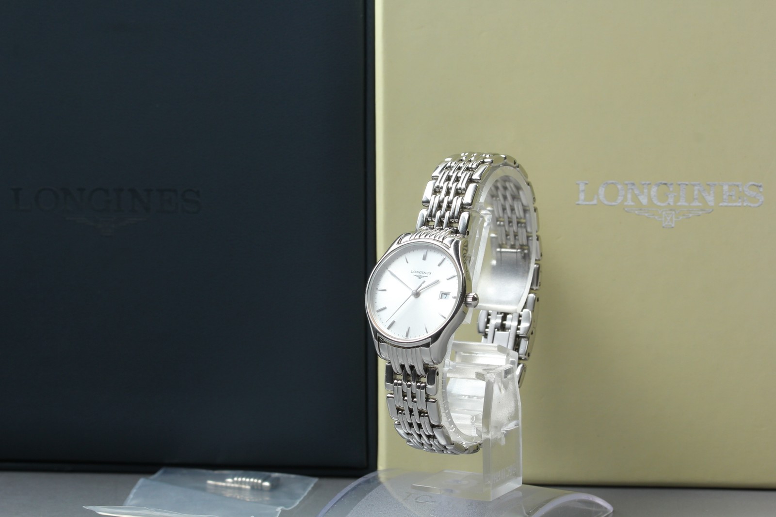 [Near MINT w/ Box] Longines Lyre L4.259.4 Silver Dial Date Quartz Women’s Watch