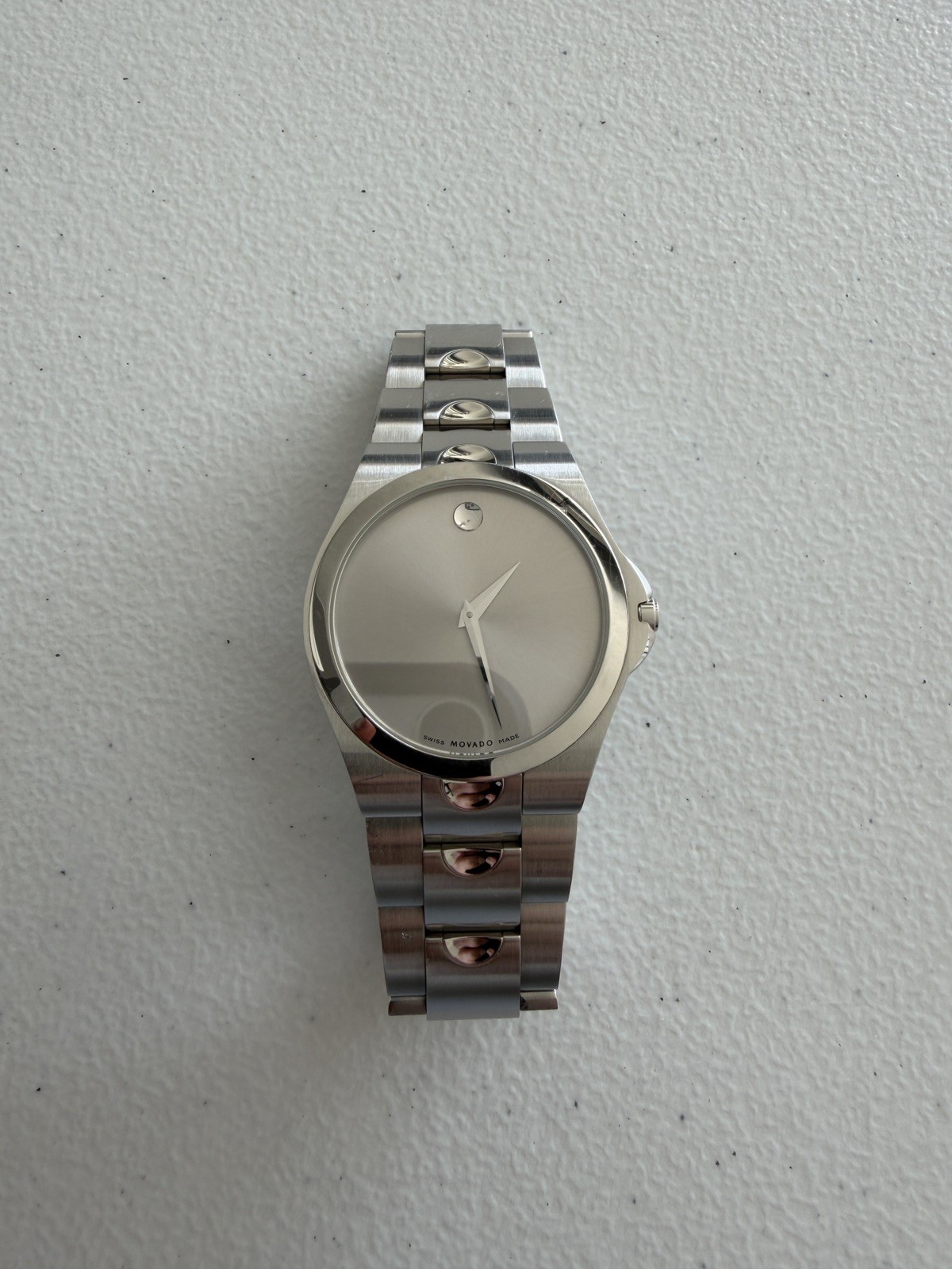 Movado Silver Men’s Luno Quartz Sports Watch