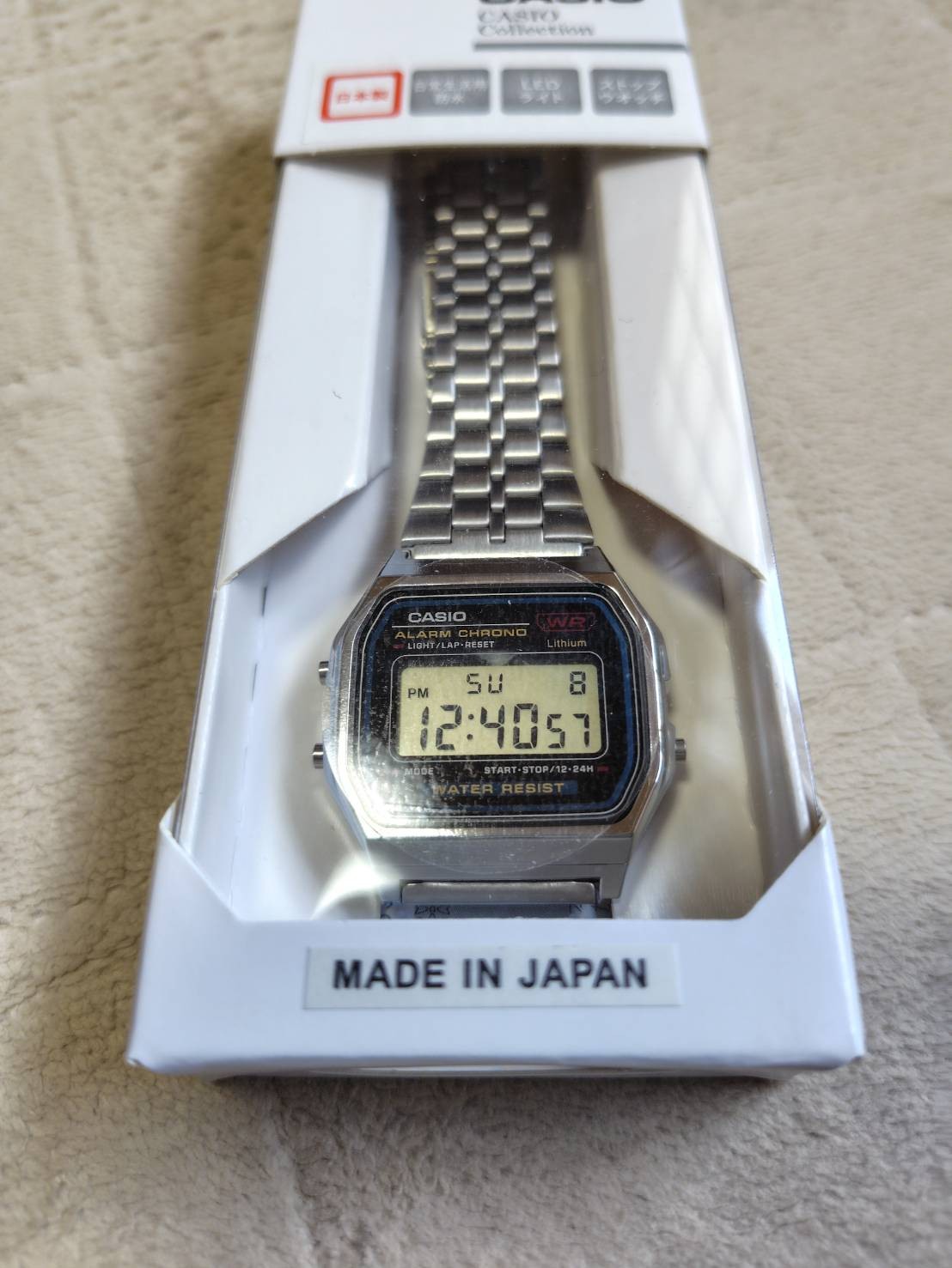 CASIO A159WA-N1JH Digital Watch Silver Japan Domestic Model New Unused