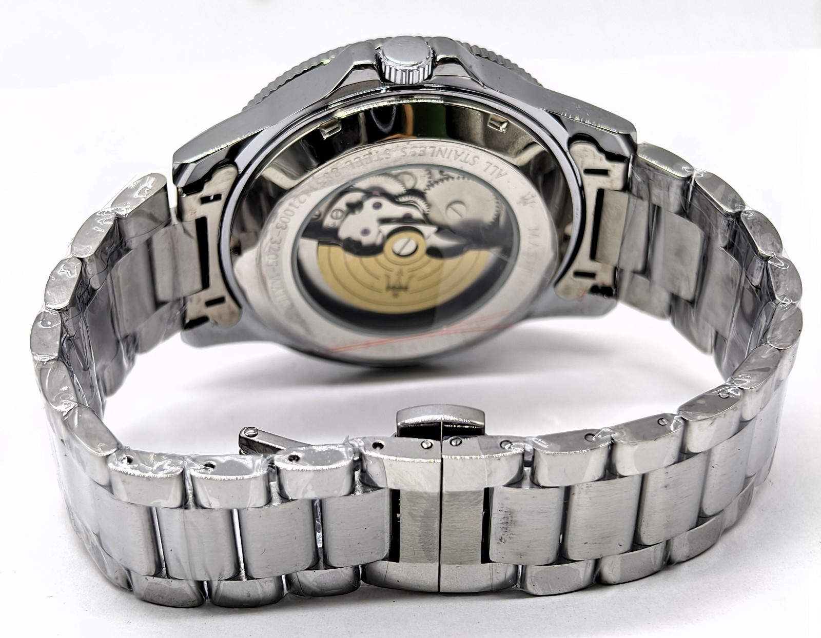 Excellent Maserati Automatic Green Dial Fix Bezel Analog Men’s Wrist Watch