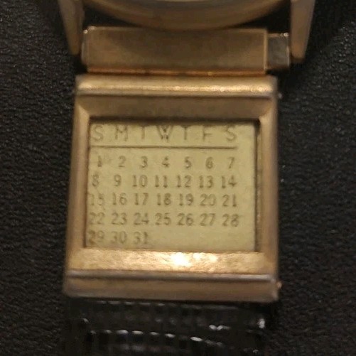 Vintage IMPEX De Luxe Wristwatch With Calendar Band Swiss Made, AS IS