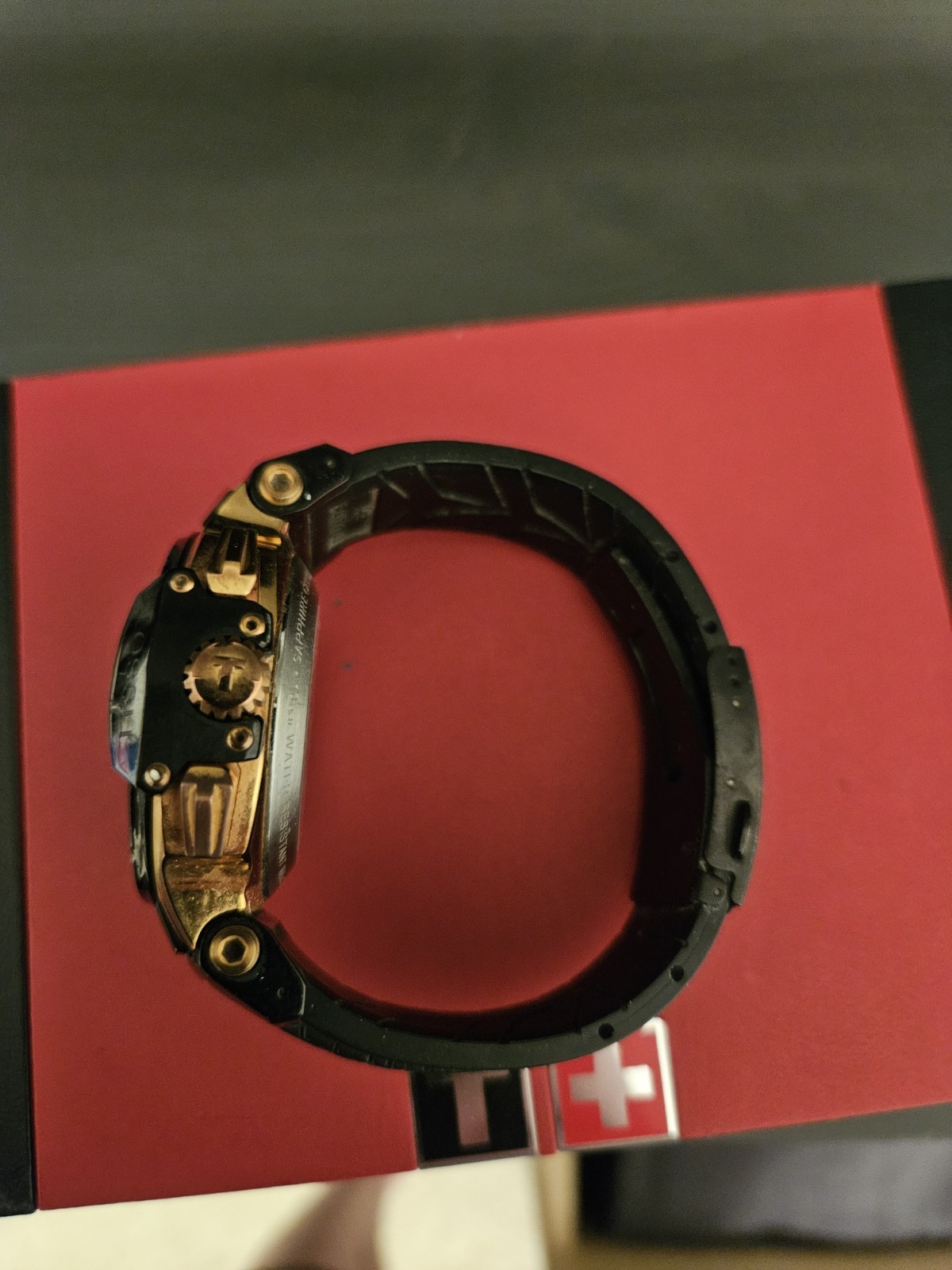 Tissot T-Race Automatic Chronograph Tachymeter Date 45mm Black/Gold Box