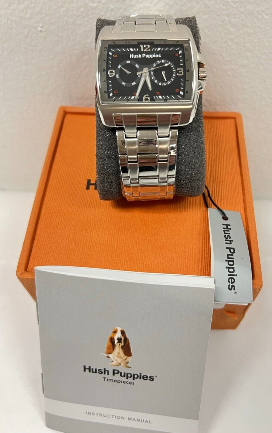 HUSH PUPPIES AUTOMATIC BLACK DIAL ST.STEEL MEN’S WATCH HP.14034M.1502 NEW