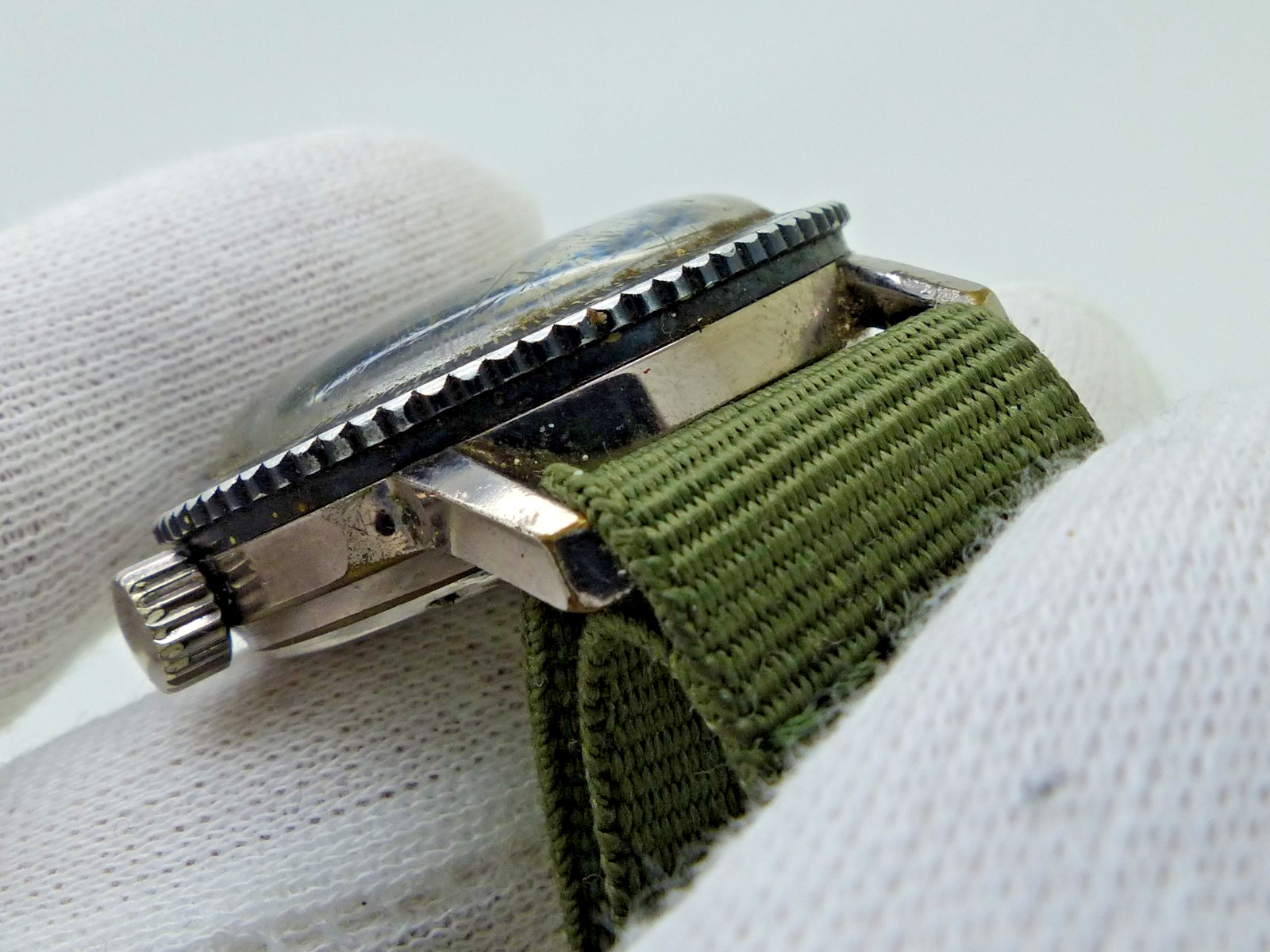 Vintage Ollech & Wajs Selectron Computer – RARE Slide Rule Bezel Wristwatch