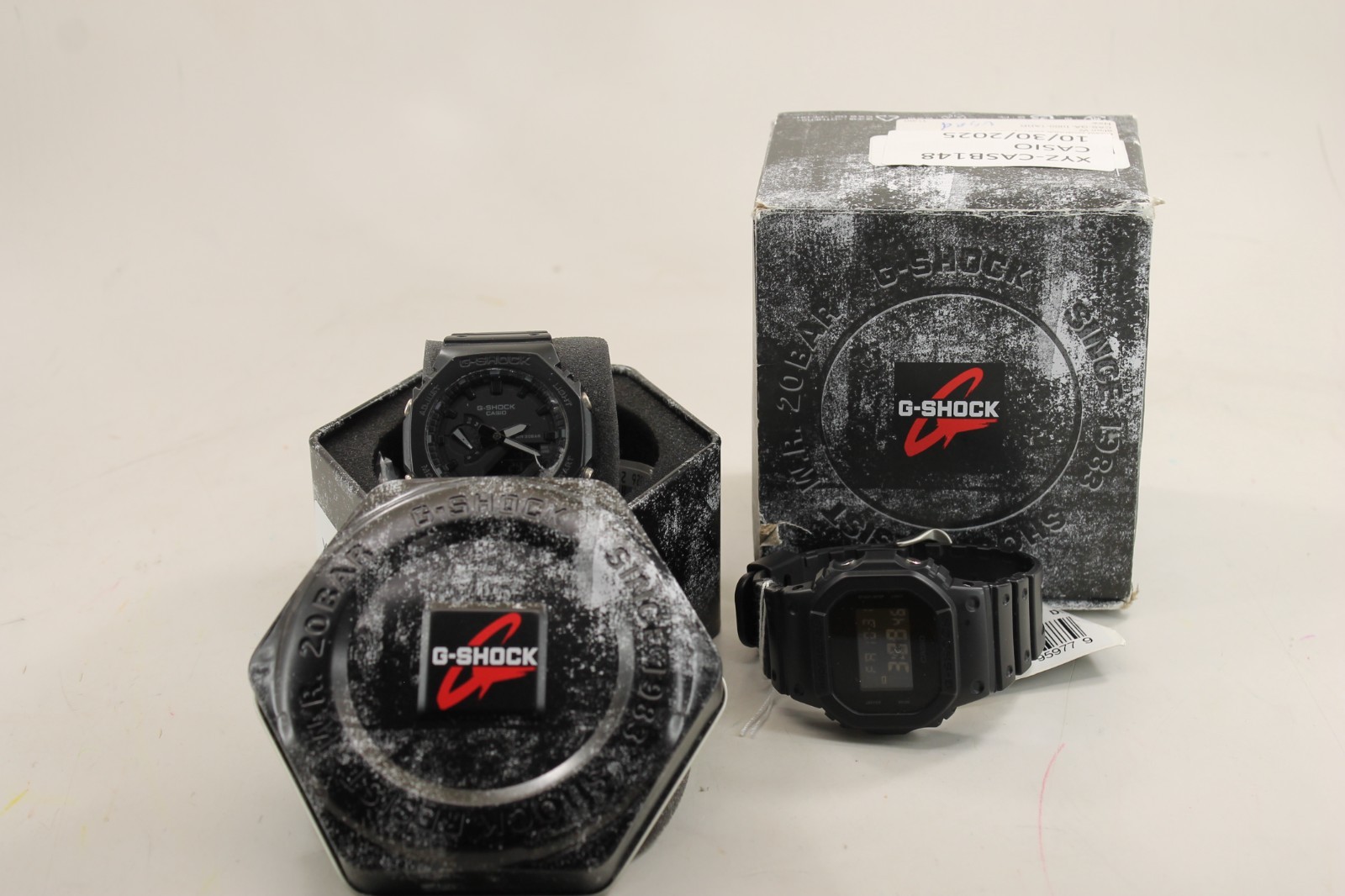Casio Bundle of 2 G-SHOCK Watches (GA-2100-1A1DR-DW-5600BB-1DR)