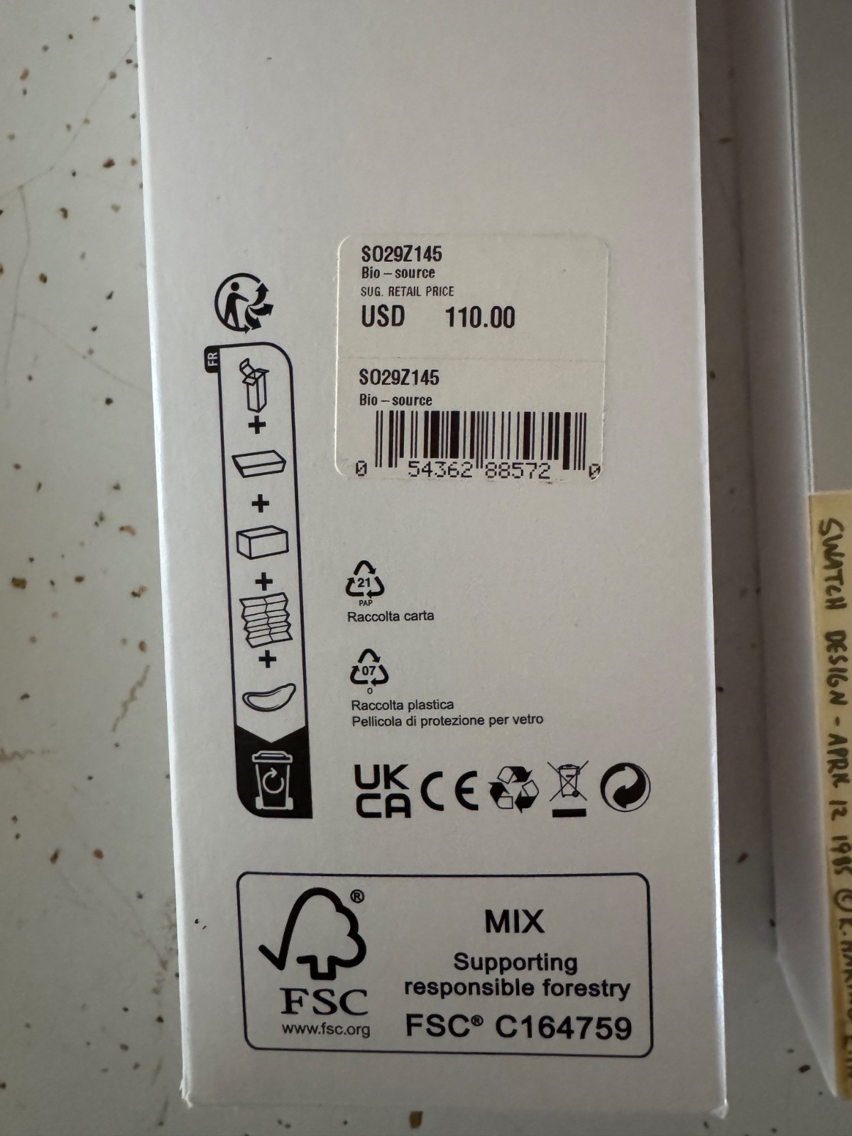 NIB Keith Haring x Swatch Clear Strap