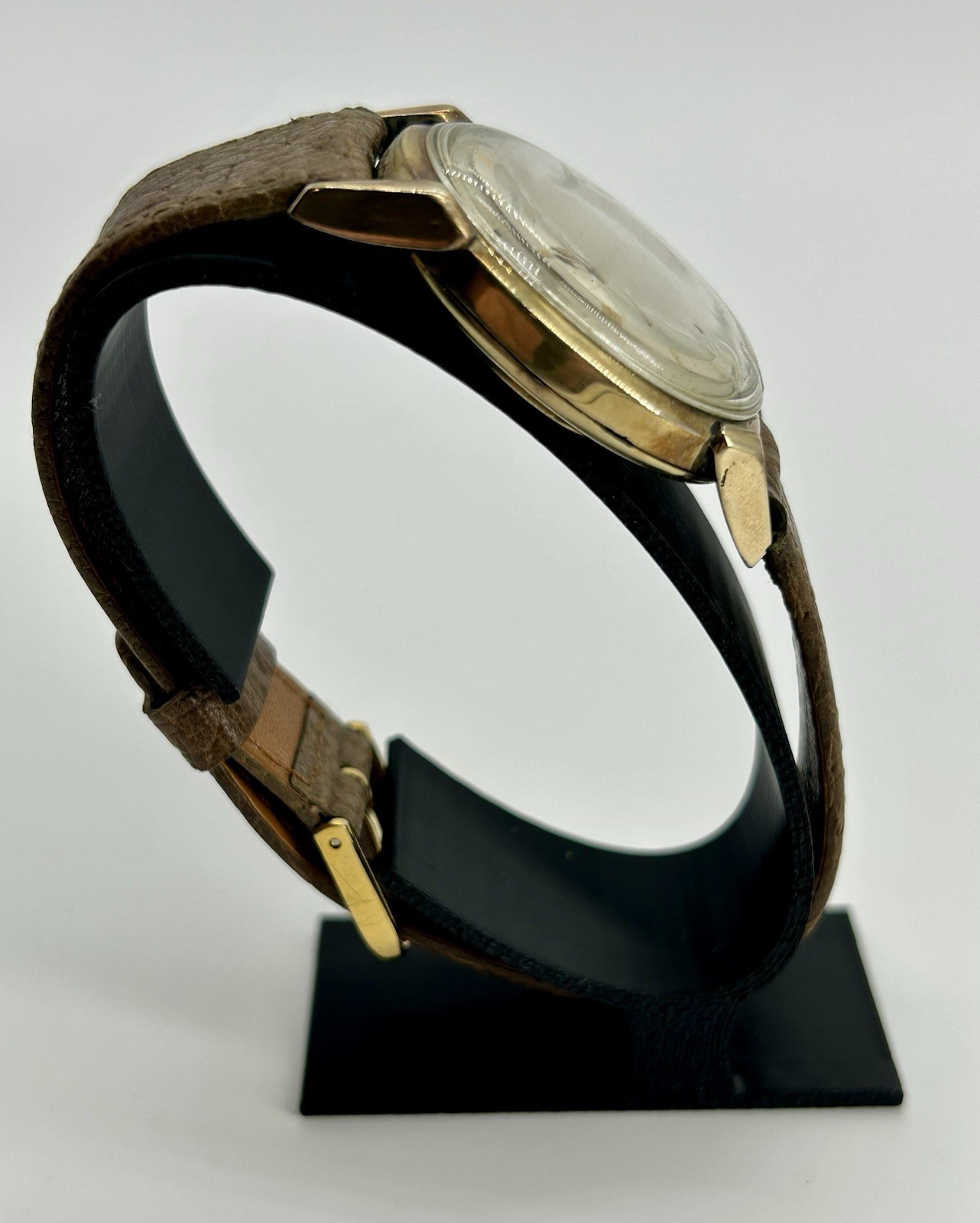 Vintage Benrus Three Star Automatic 25 Jewel 33mm 10K Gold Filled Runs Swiss